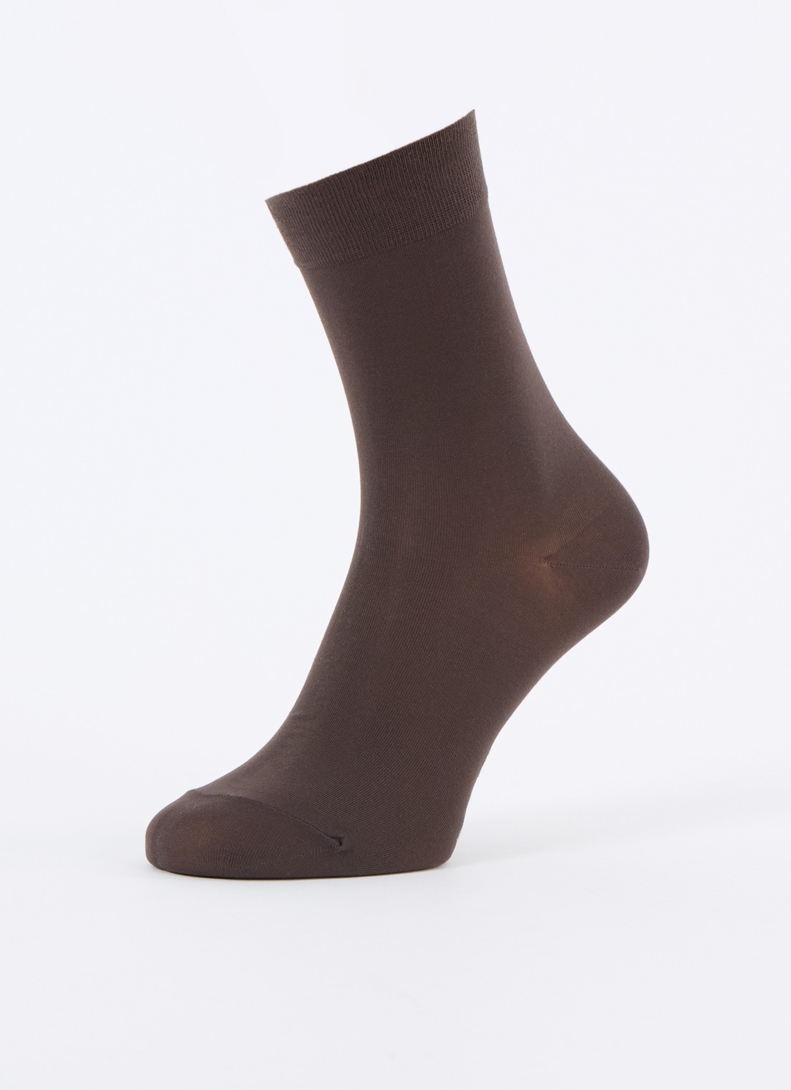 Falke Cotton Touch sokken in katoenblend - detail 5 donkerbruin