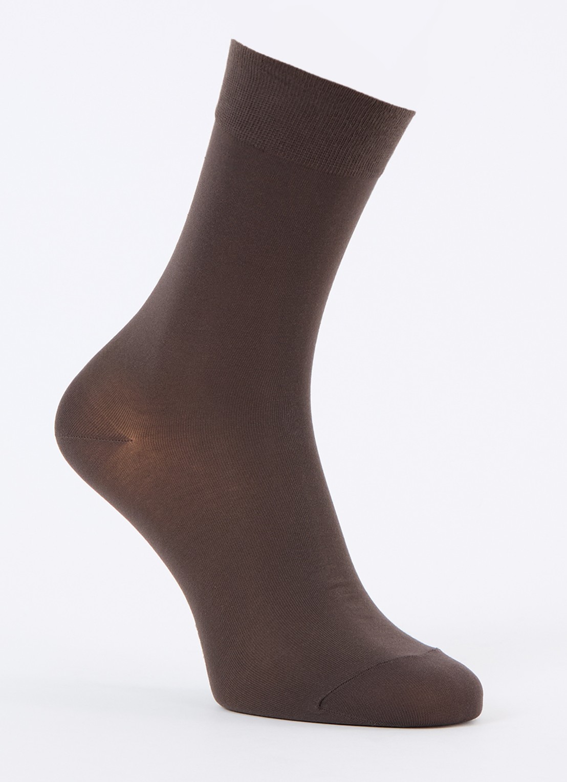 Falke Cotton Touch sokken in katoenblend - voorkant 2 donkerbruin