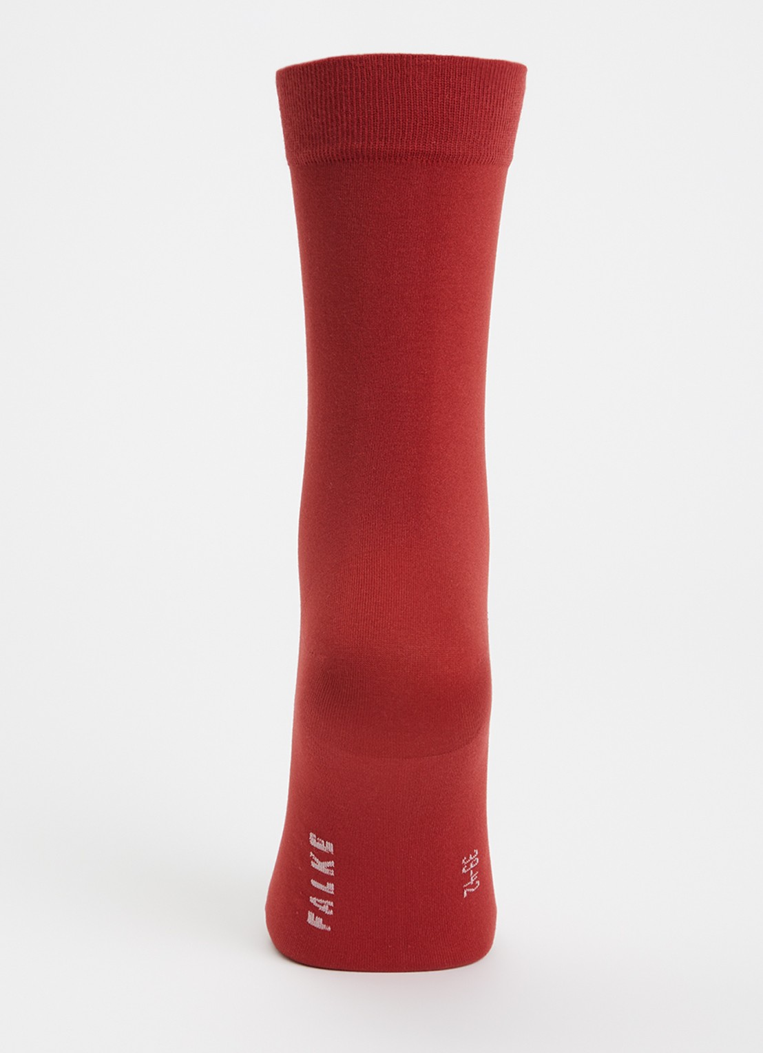 Falke Cotton Touch sokken met logo  - voorkant 2 rood