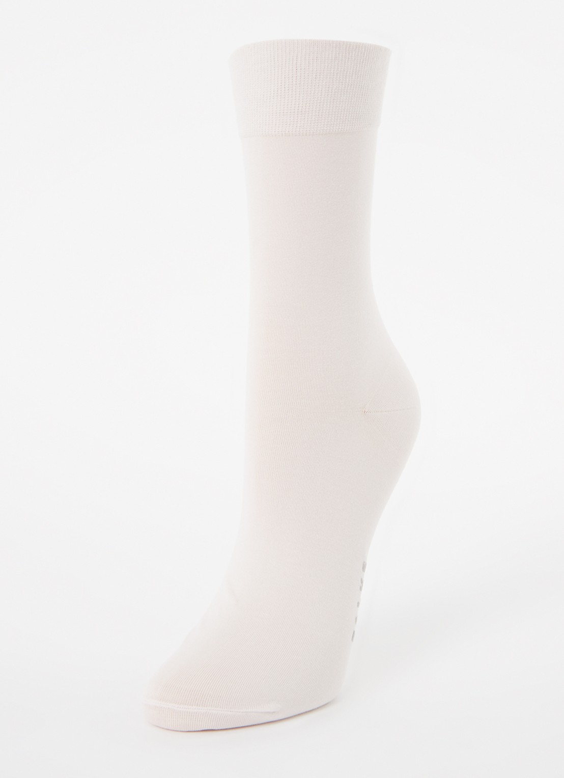 Falke Cotton Touch sokken met logo - detail 3 lichtroze