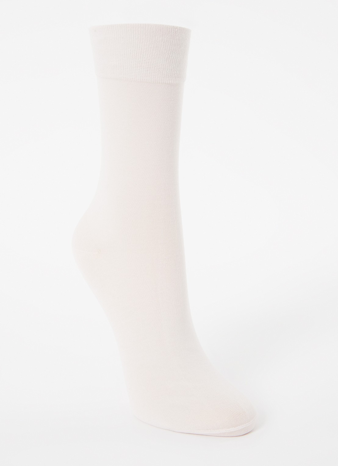 Falke Cotton Touch sokken met logo - voorkant lichtroze