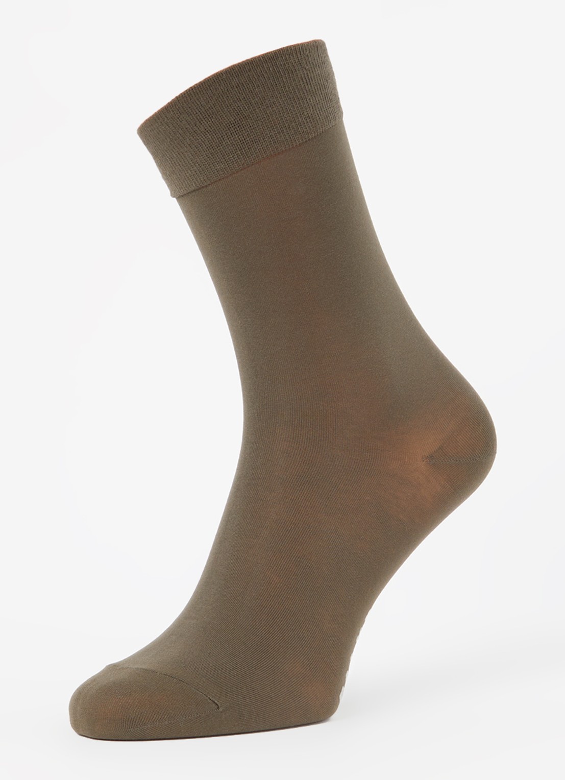 Falke Cotton Touch sokken met logo - detail 3 bronsgroen