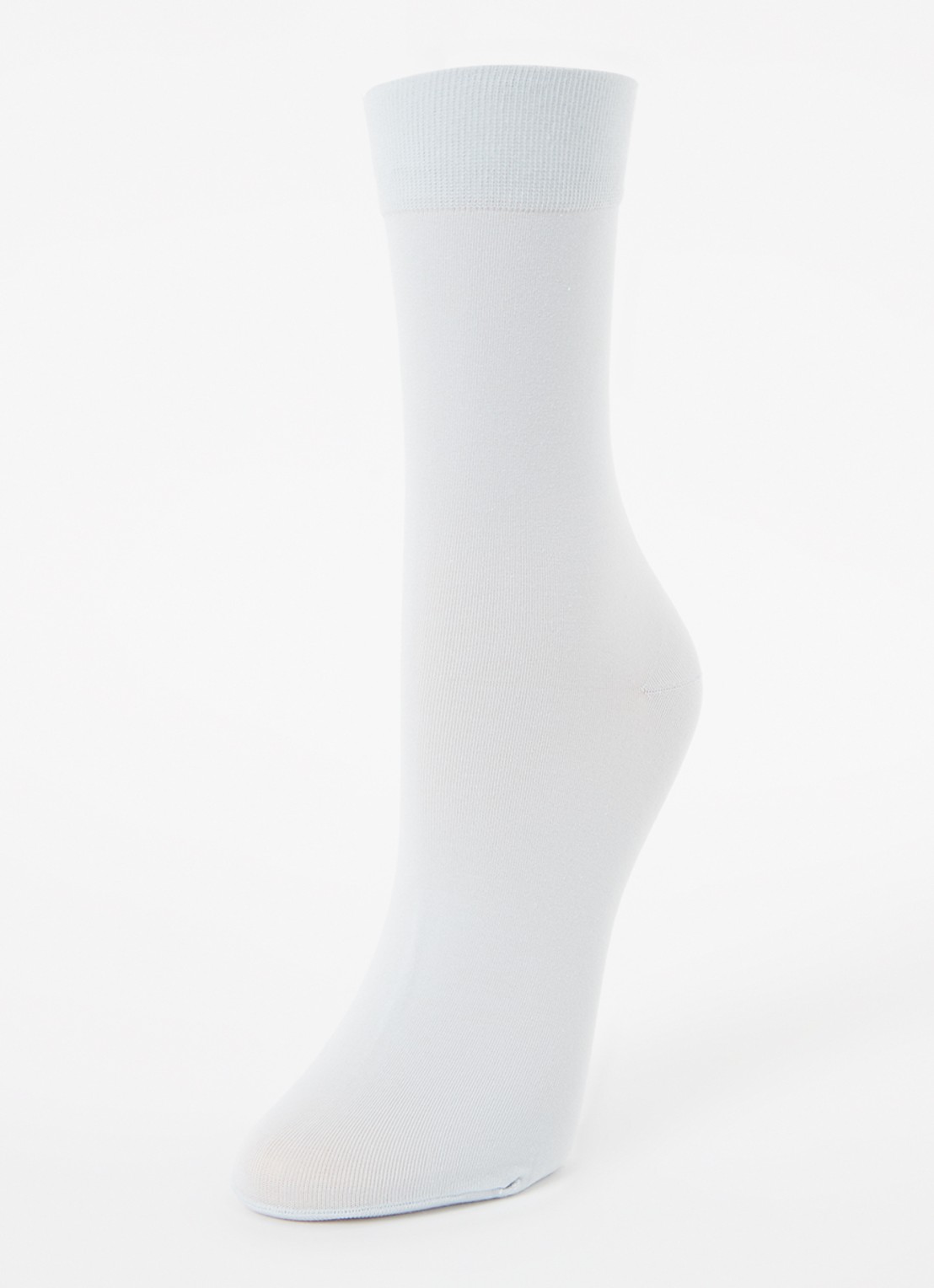 Falke Cotton Touch sokken met logo - detail 3 lichtblauw