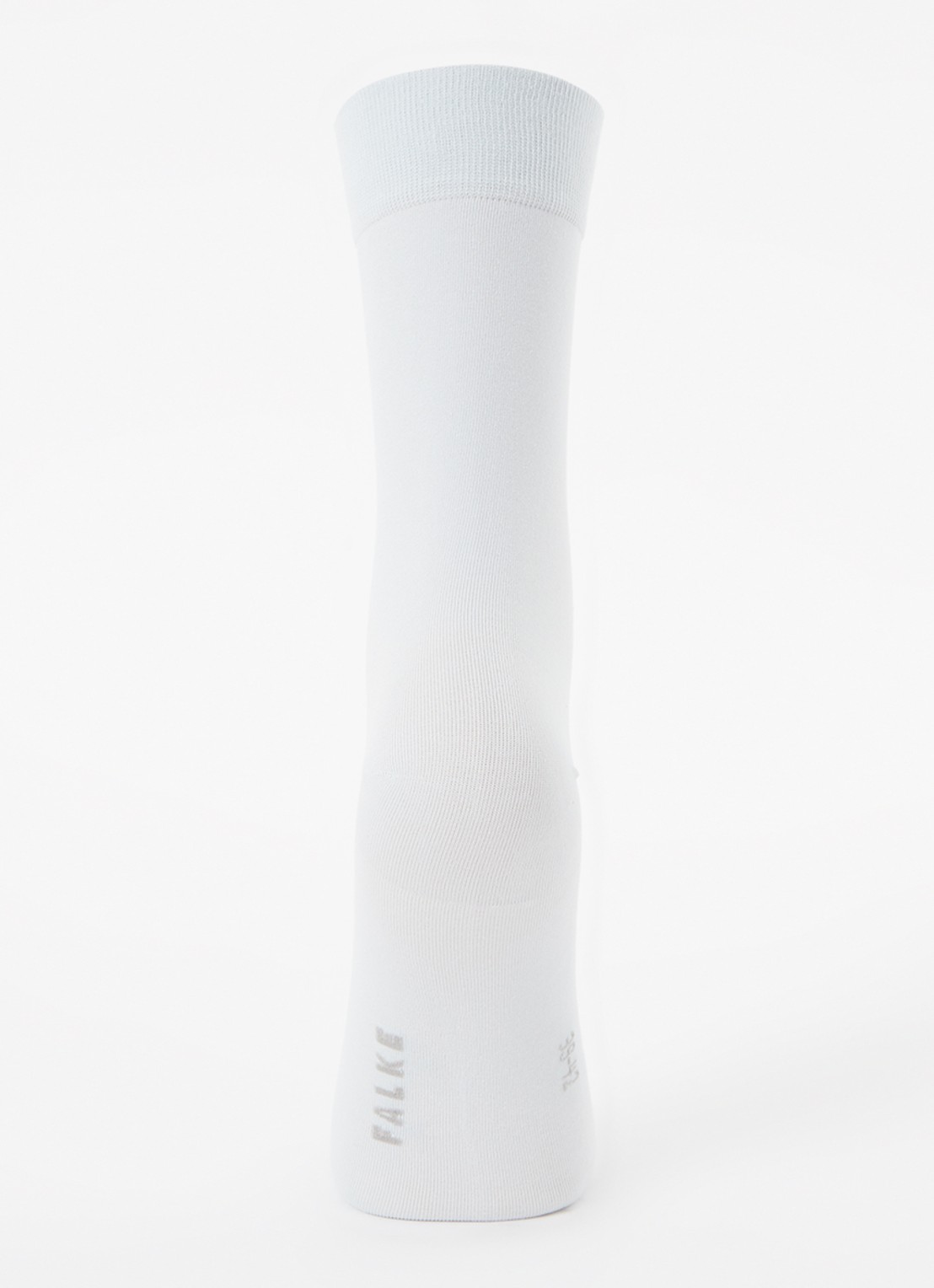 Falke Cotton Touch sokken met logo - voorkant 2 lichtblauw