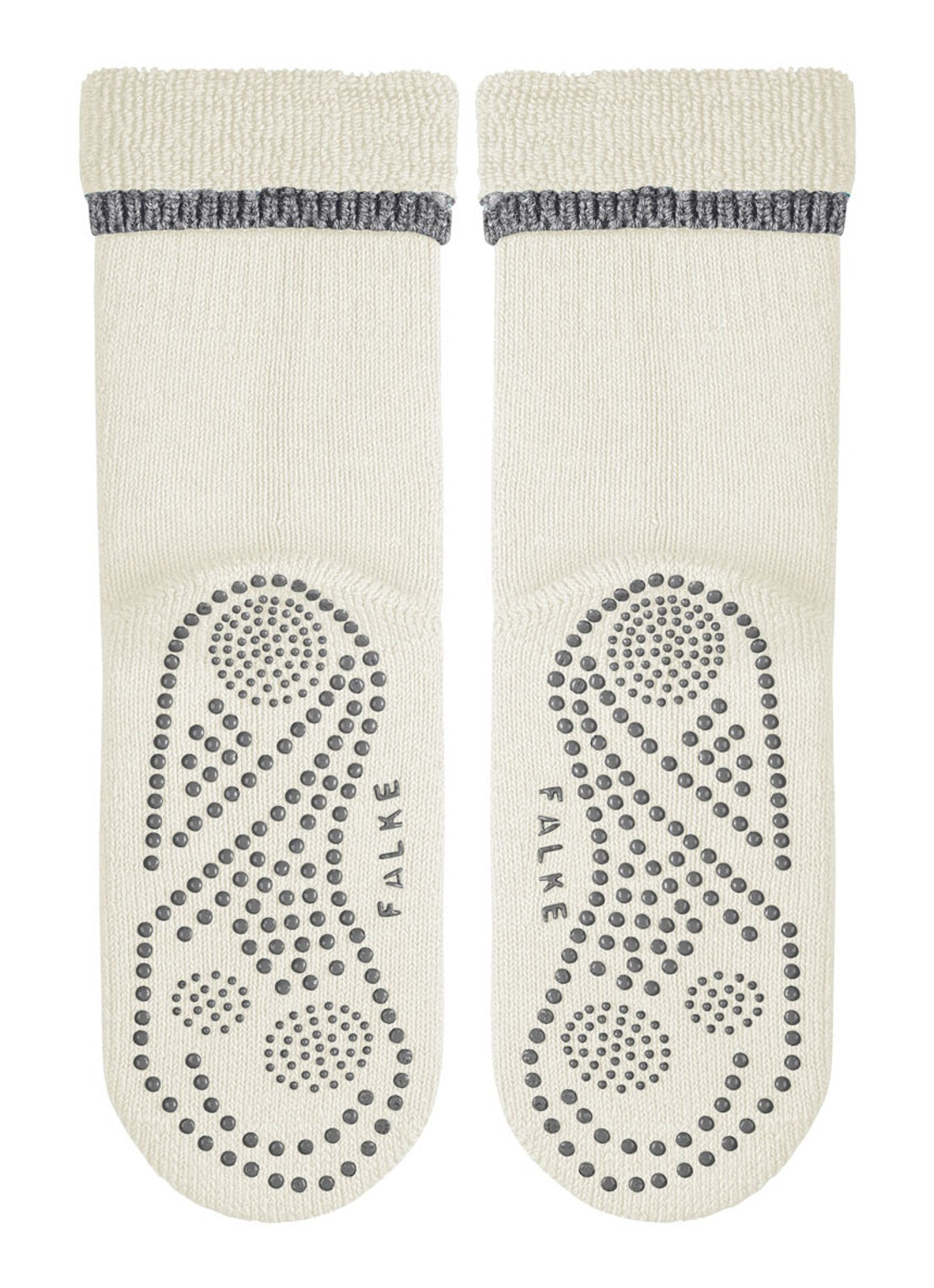 Falke Cuddle Pads sokken in wolblend met anti-slip - detail 5 gebroken wit