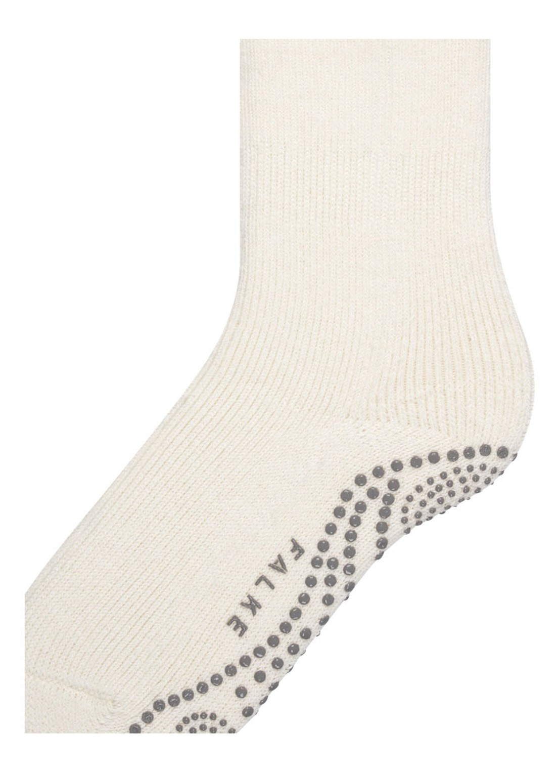 Falke Cuddle Pads sokken in wolblend met anti-slip - detail 6 gebroken wit