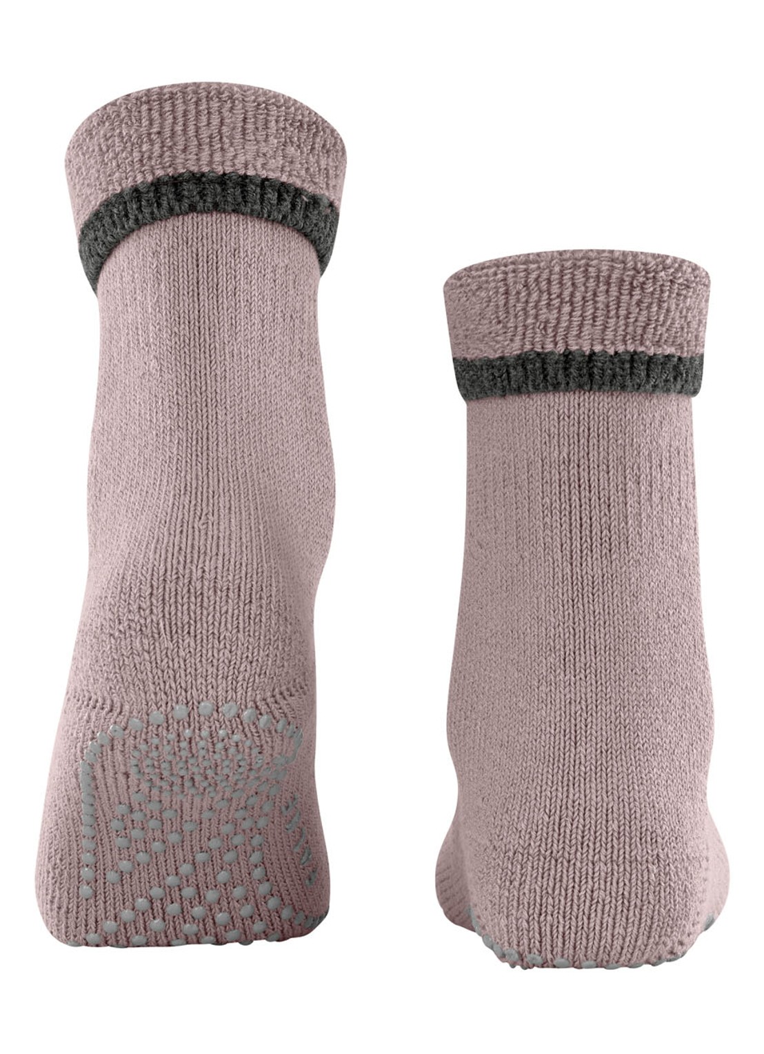 Falke Cuddle Pads sokken in wolblend met anti-slip - detail 3 taupe