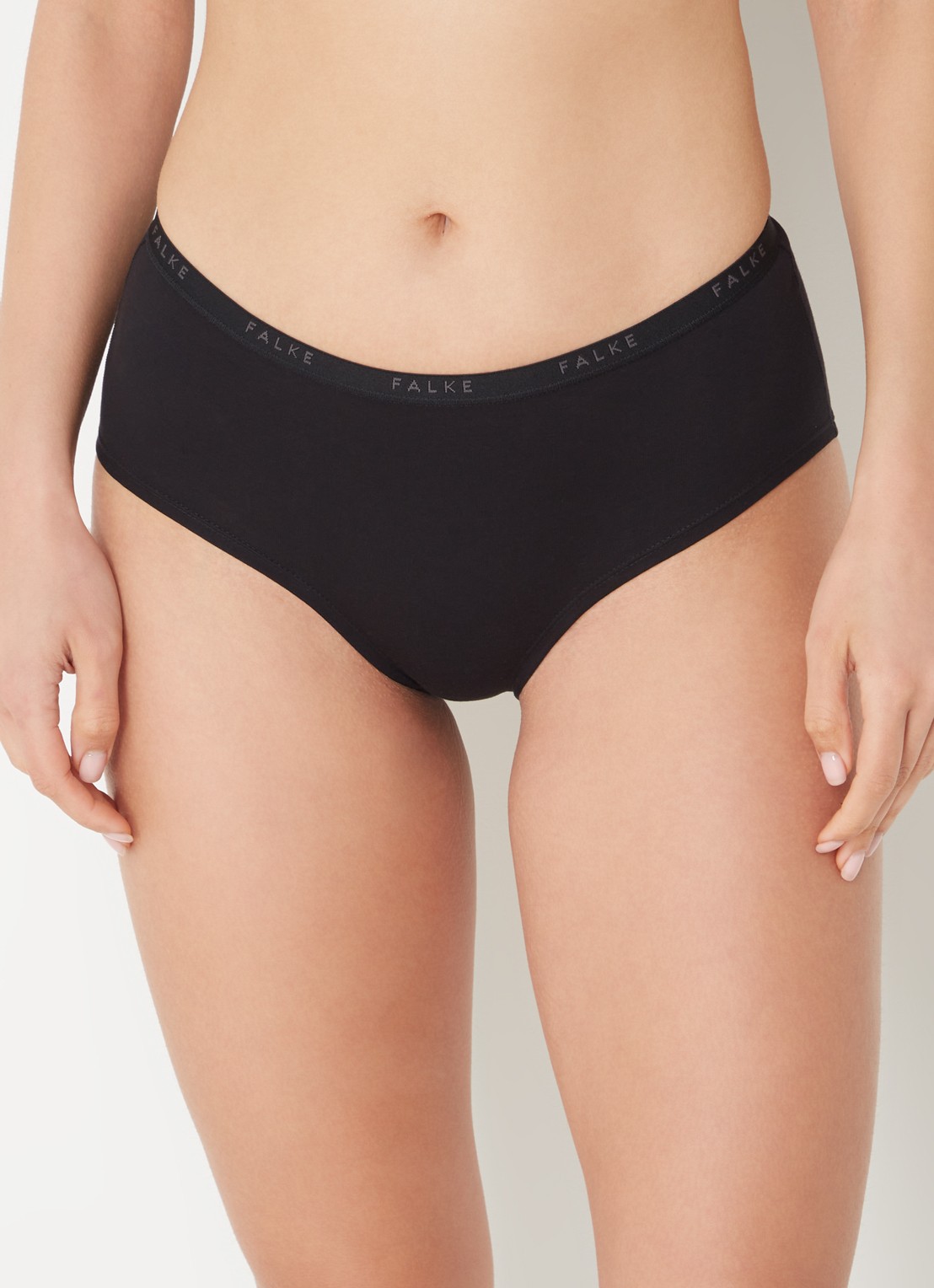 Falke Daily Comfort hipster met logoband in 2-pack - detail 3 zwart