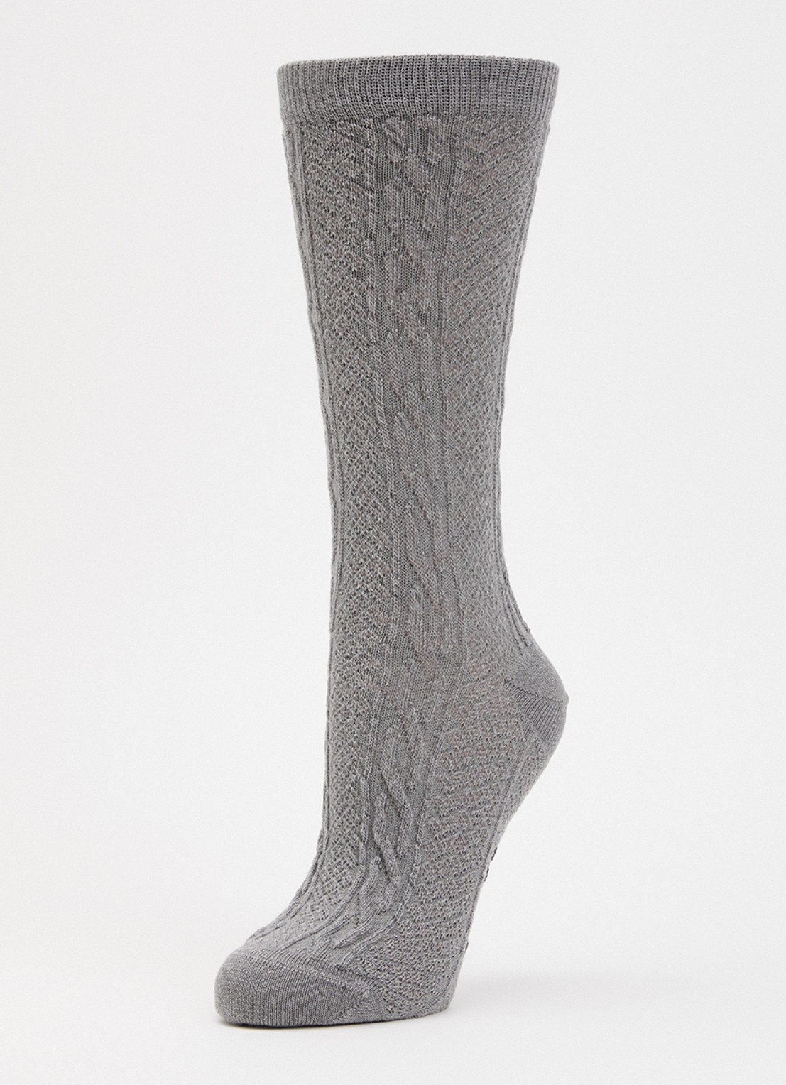 Falke Declivity sokken in wolblend - detail grijs
