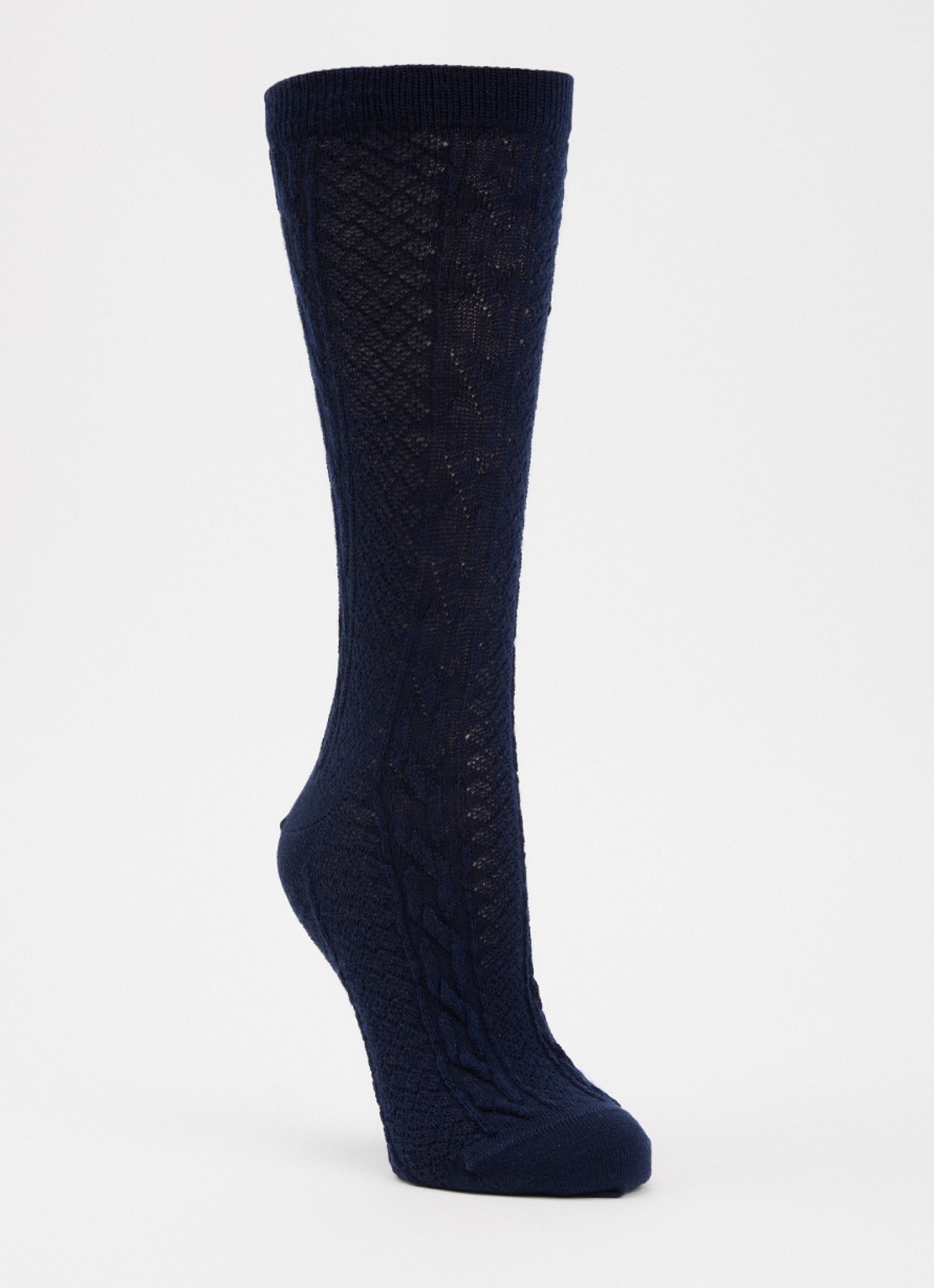 Falke Declivity sokken in wolblend - voorkant donkerblauw