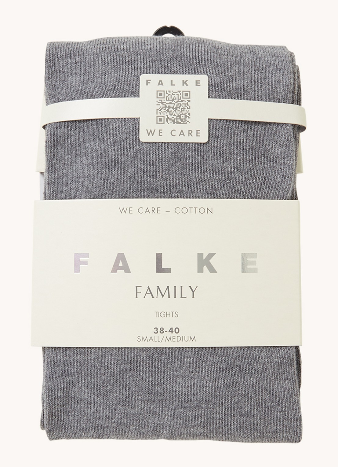Falke Family maillot van katoen - voorkant 2 grijs