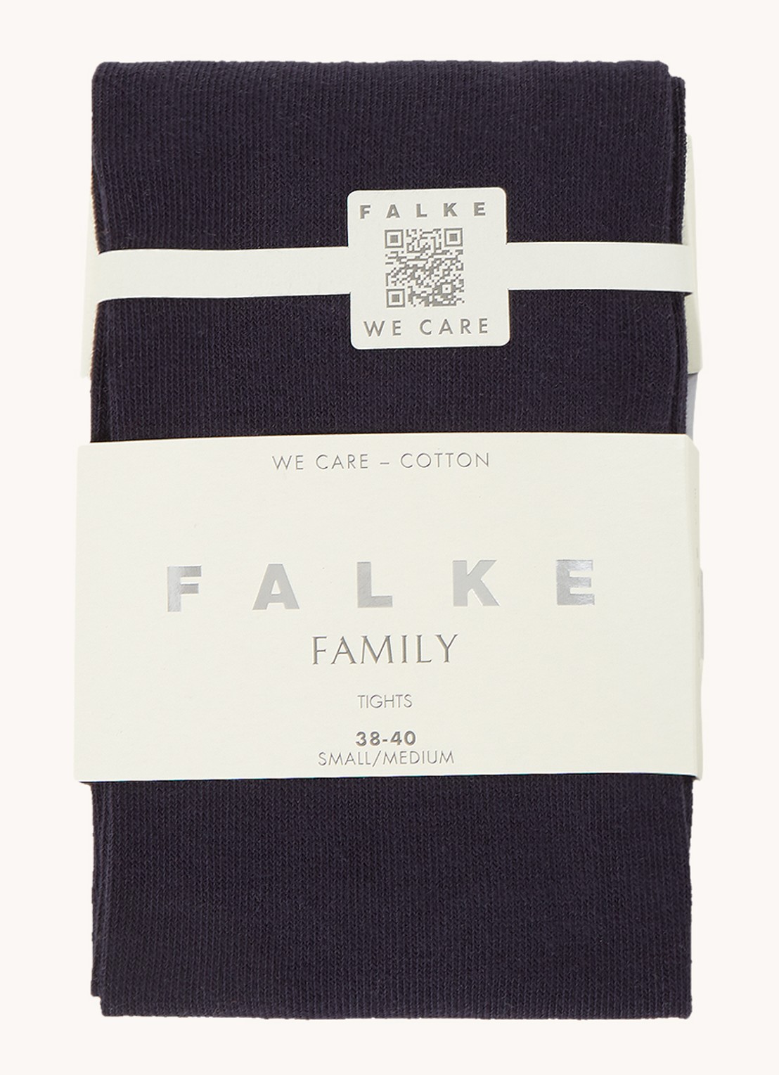 Falke Family maillot van katoen - voorkant donkerblauw