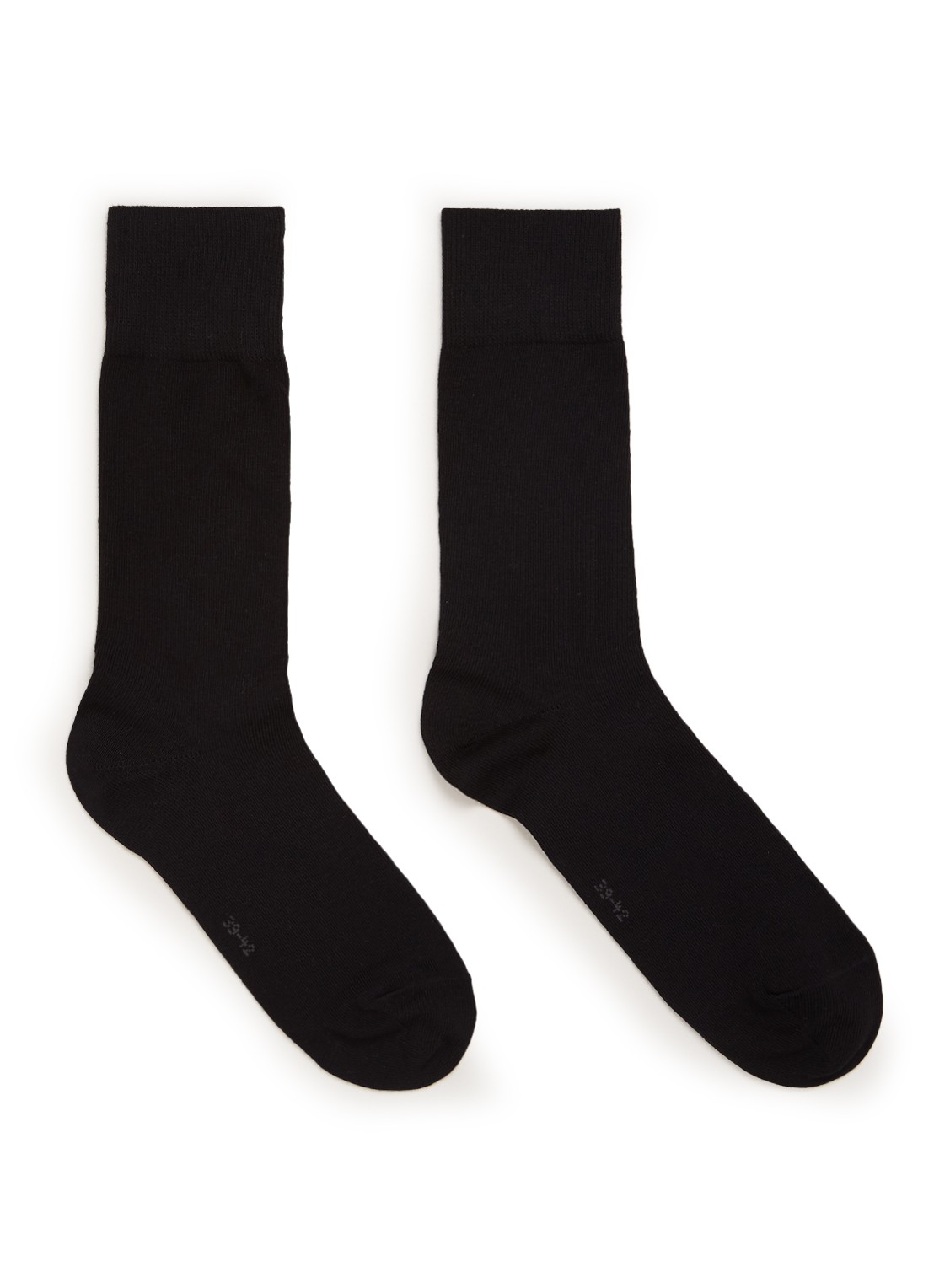 Falke Happy sokken in 2-pack - voorkant zwart