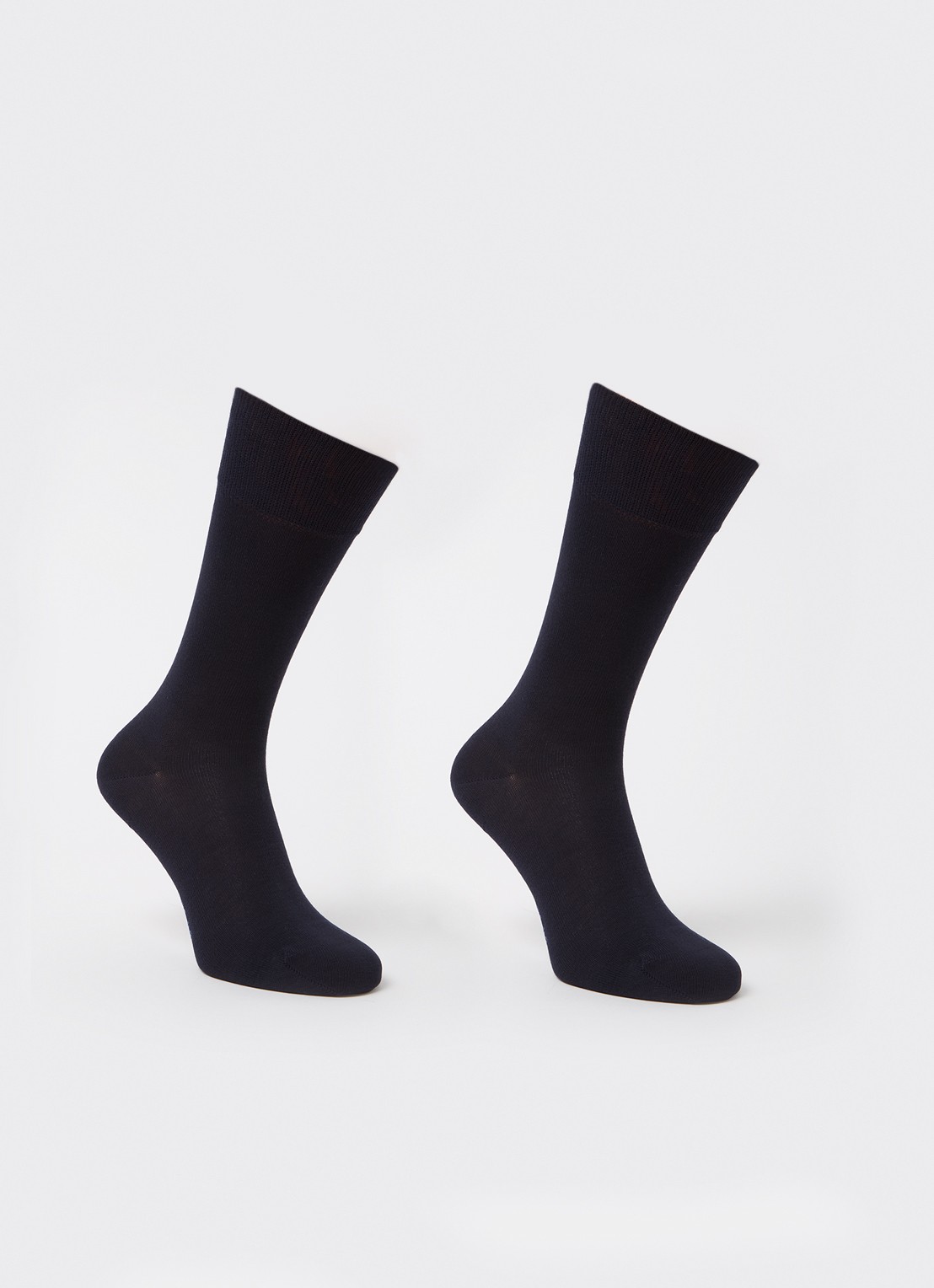 Falke Happy sokken in 2-pack - voorkant 4 donkerblauw