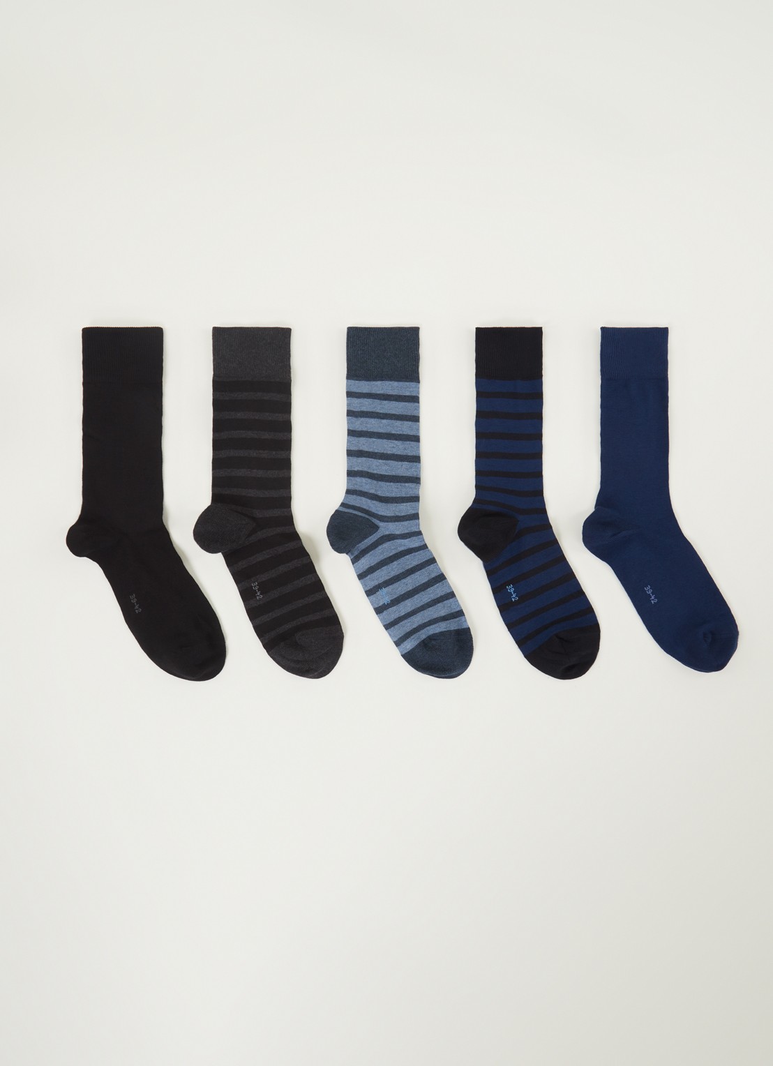 Falke Happybox sokken in 5-pack  - voorkant royalblauw