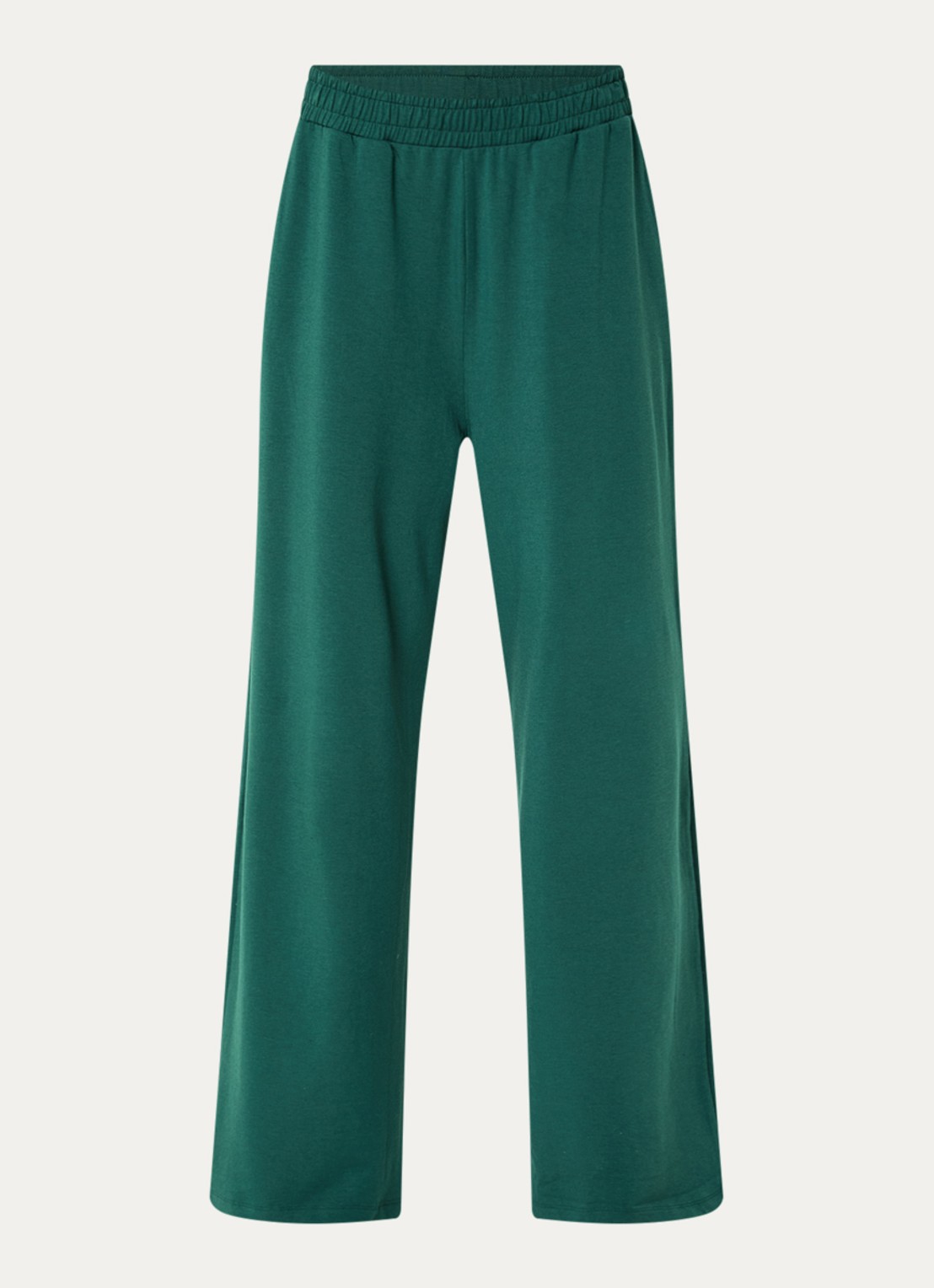 Falke High waist loose fit broek met stretch - voorkant groen