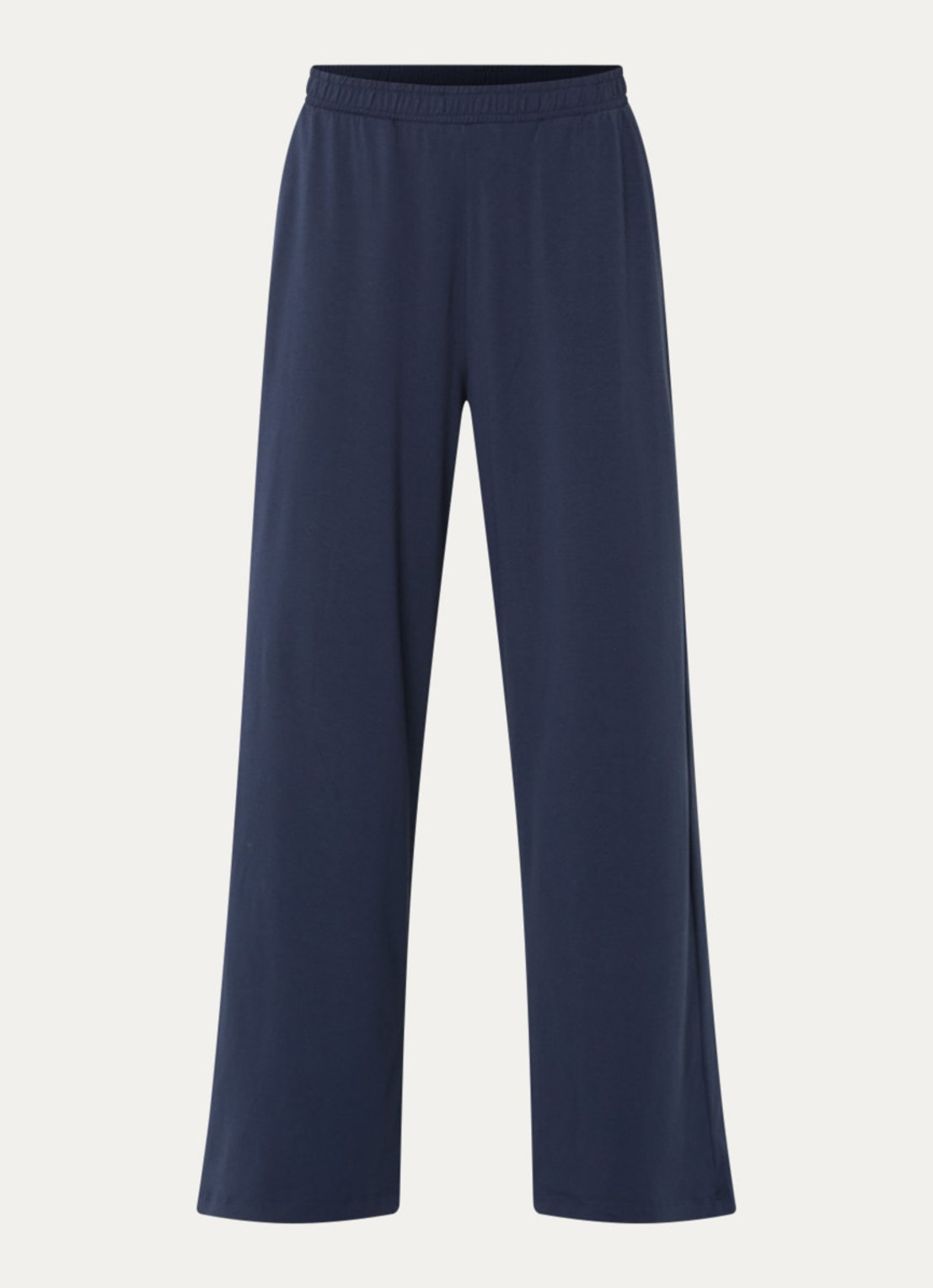 Falke High waist straight fit loungebroek  - voorkant 2 blauw
