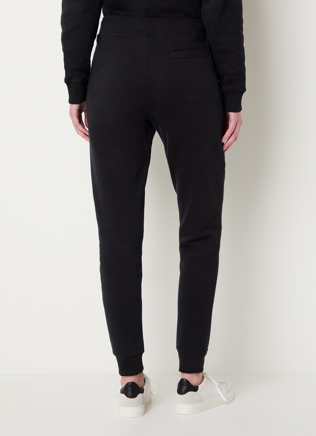 Falke High waist tapered fit joggingbroek met trekkoord - achterkant 3 zwart