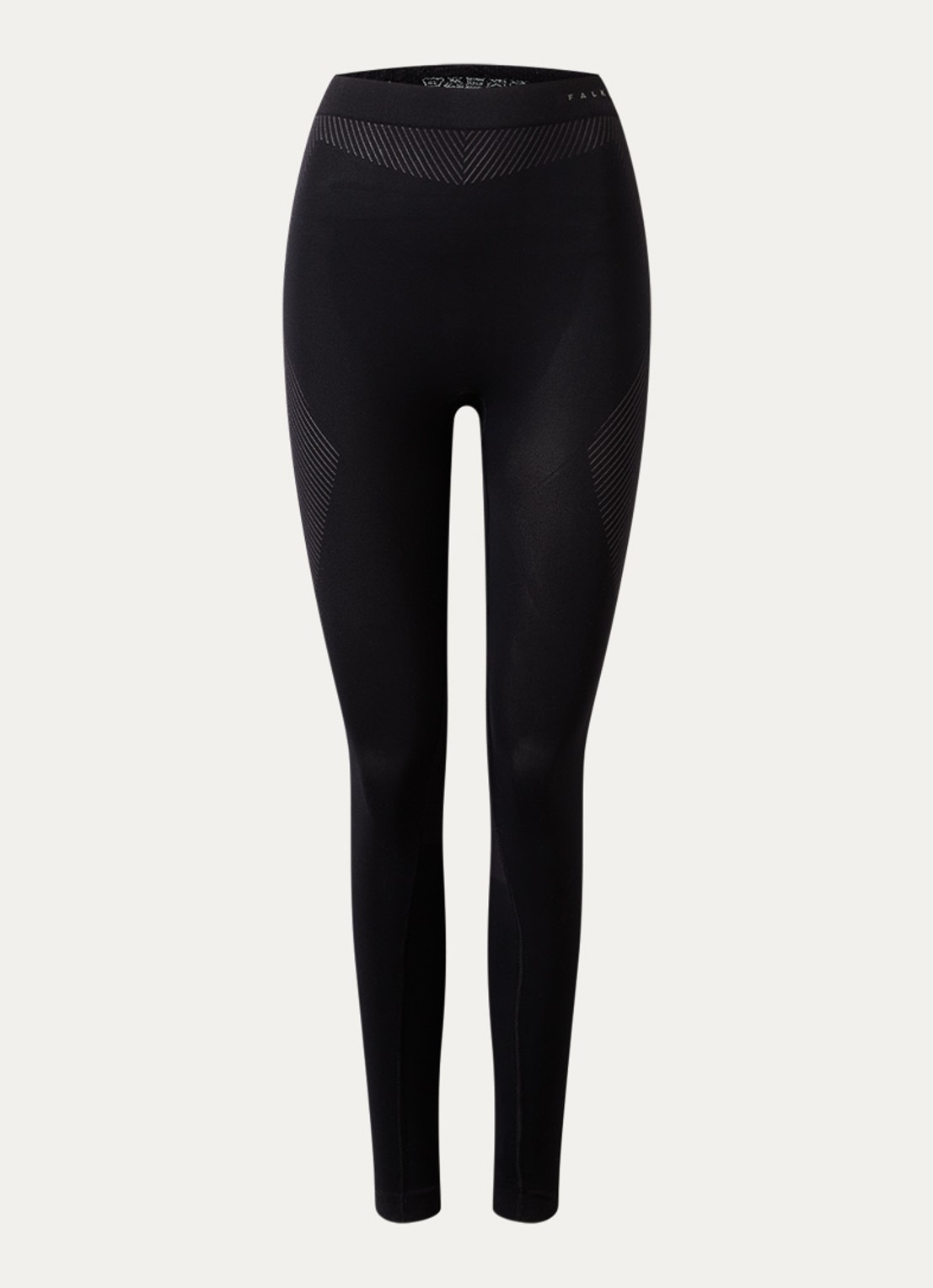 Falke High waist trainingslegging - voorkant 2 zwart