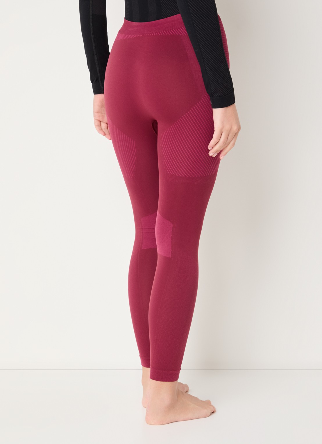 Falke High waist trainingslegging - achterkant 5 bordeauxrood