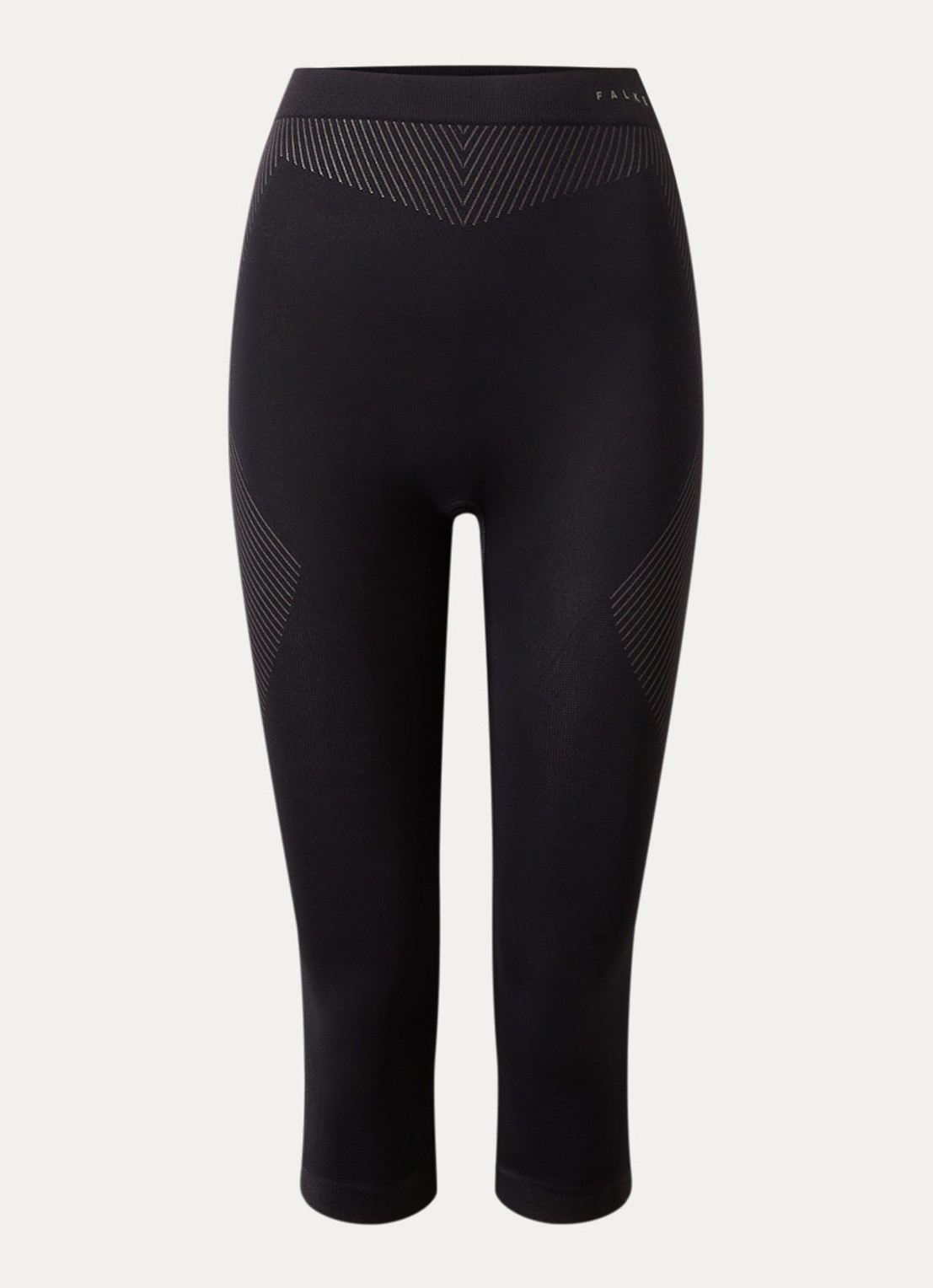 Falke High waist trainingslegging - voorkant 4 zwart