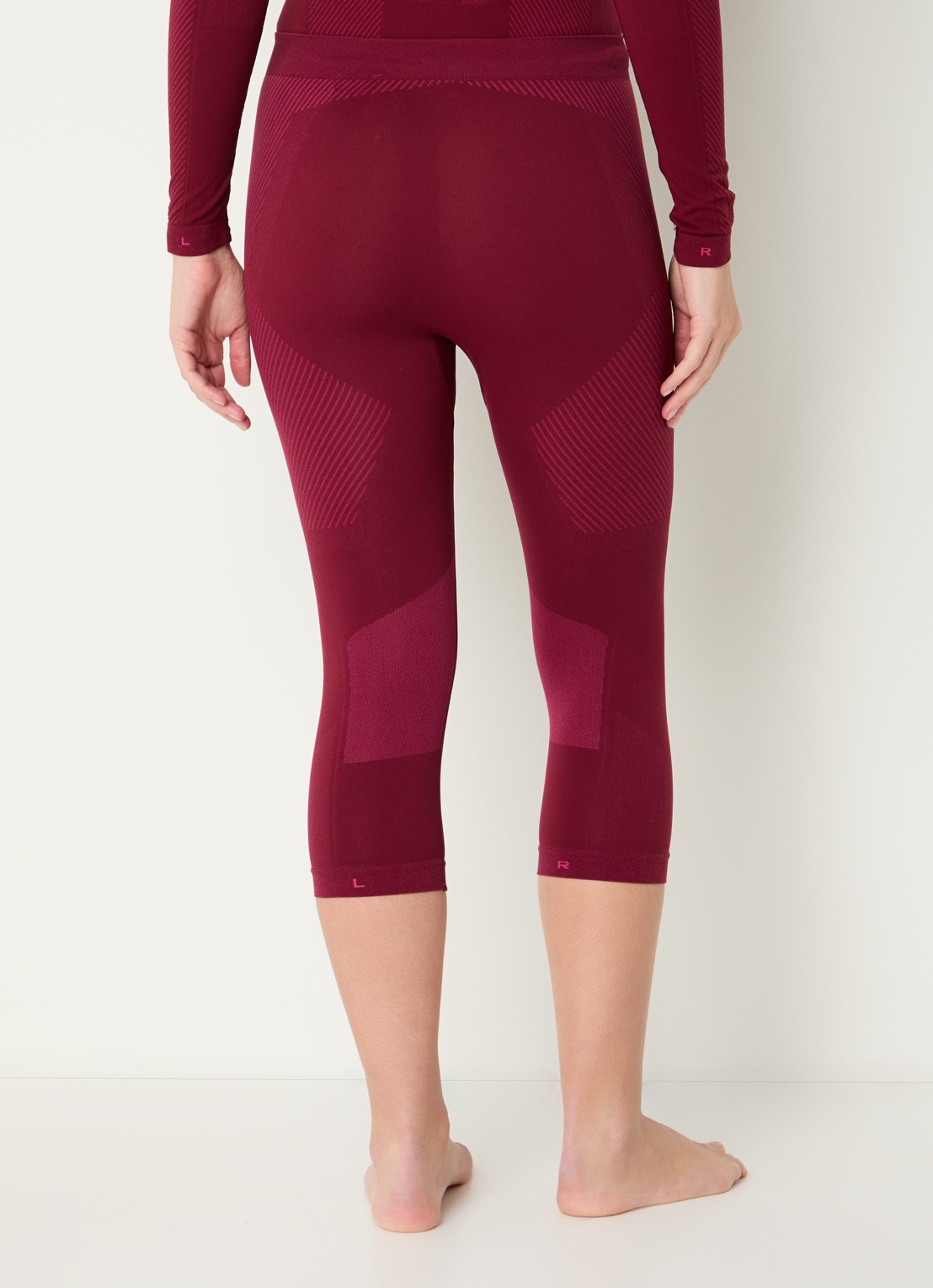Falke High waist trainingslegging - achterkant 3 bordeauxrood