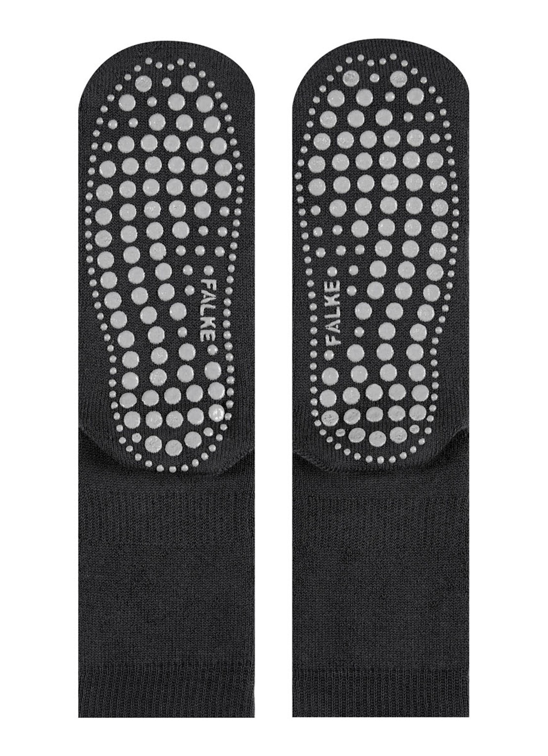 Falke Homepads huissokken in wolblend met anti-slip - detail 5 antraciet