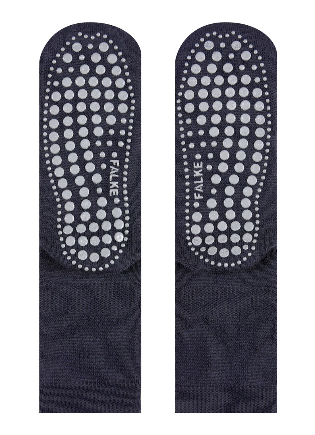 Falke Homepads huissokken in wolblend met anti-slip - detail 5 donkerblauw