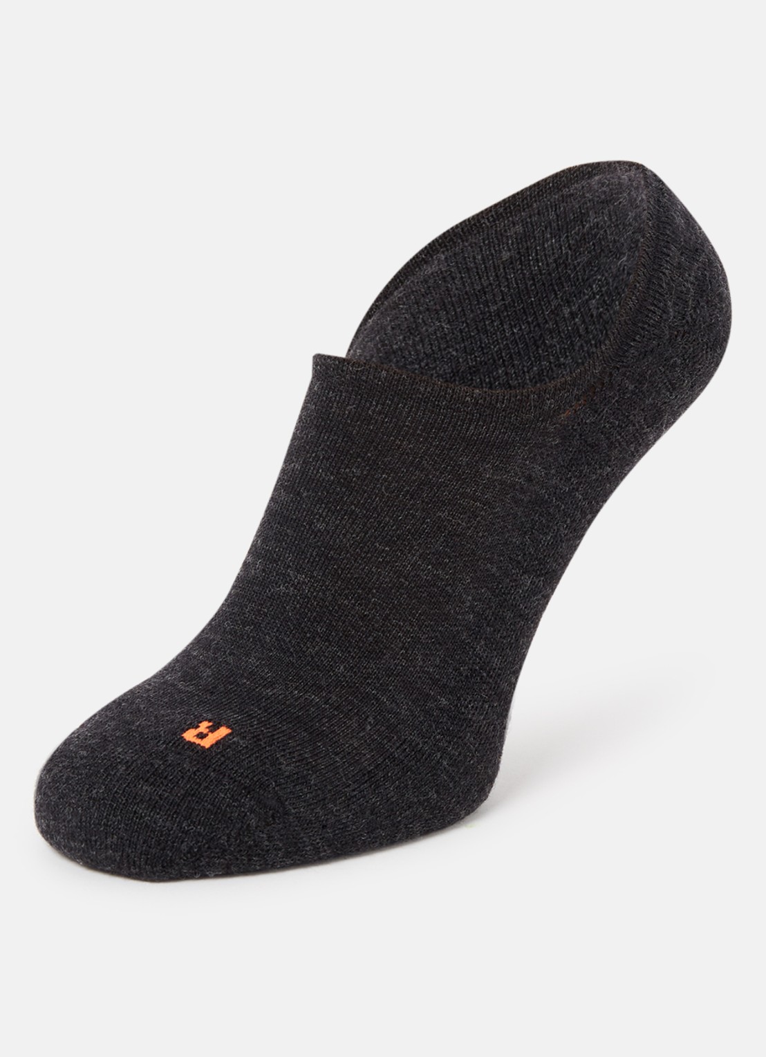 Falke Keep Warm sneakersokken in scheerwolblend - detail 3 antraciet