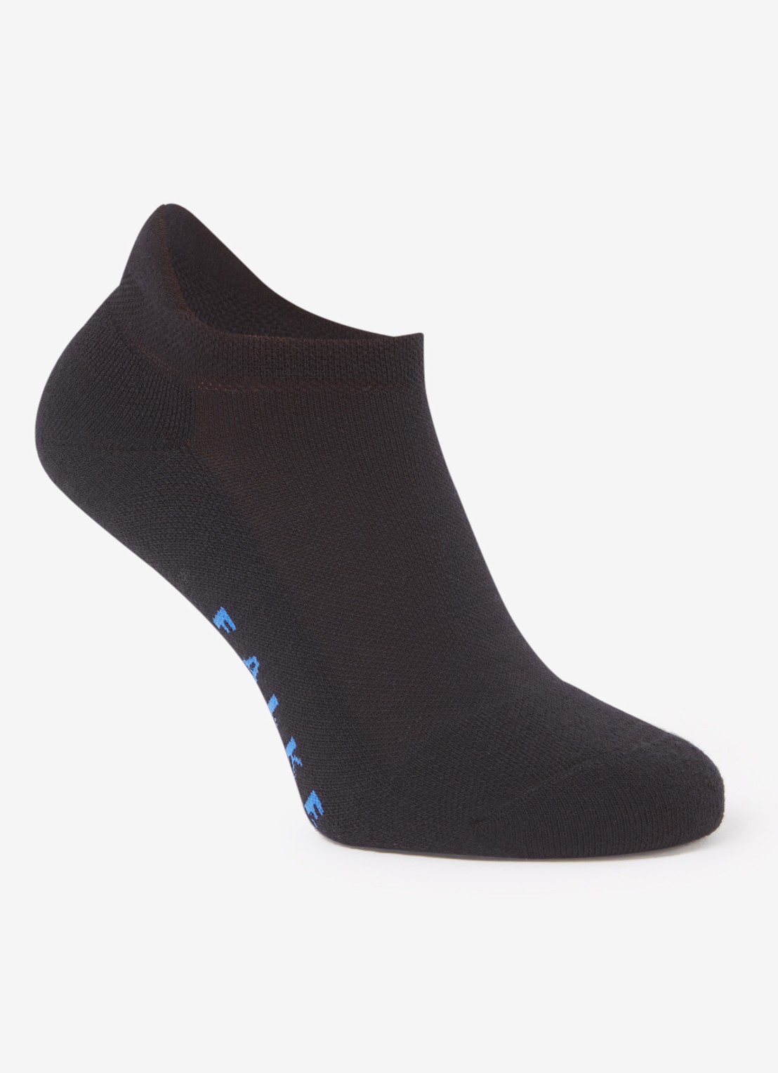 Falke Keep Warm sneakersokken in scheerwolblend - voorkant zwart