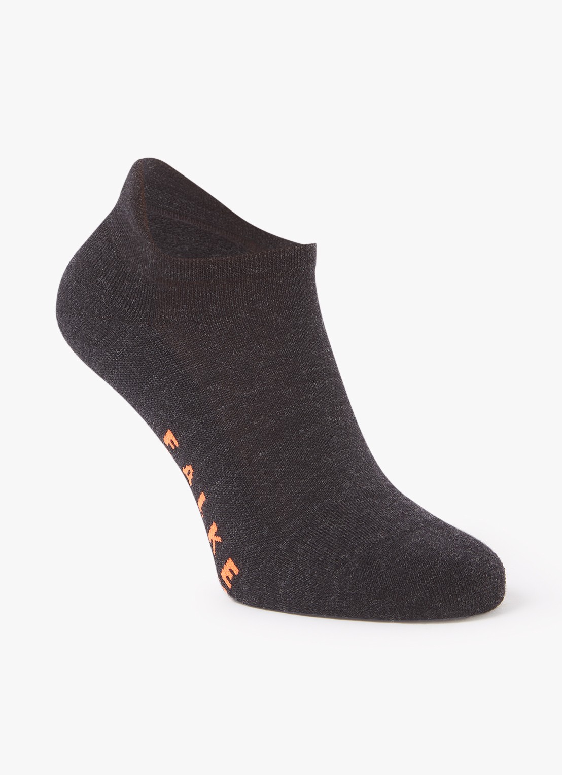 Falke Keep Warm sneakersokken in scheerwolblend - voorkant 2 antraciet
