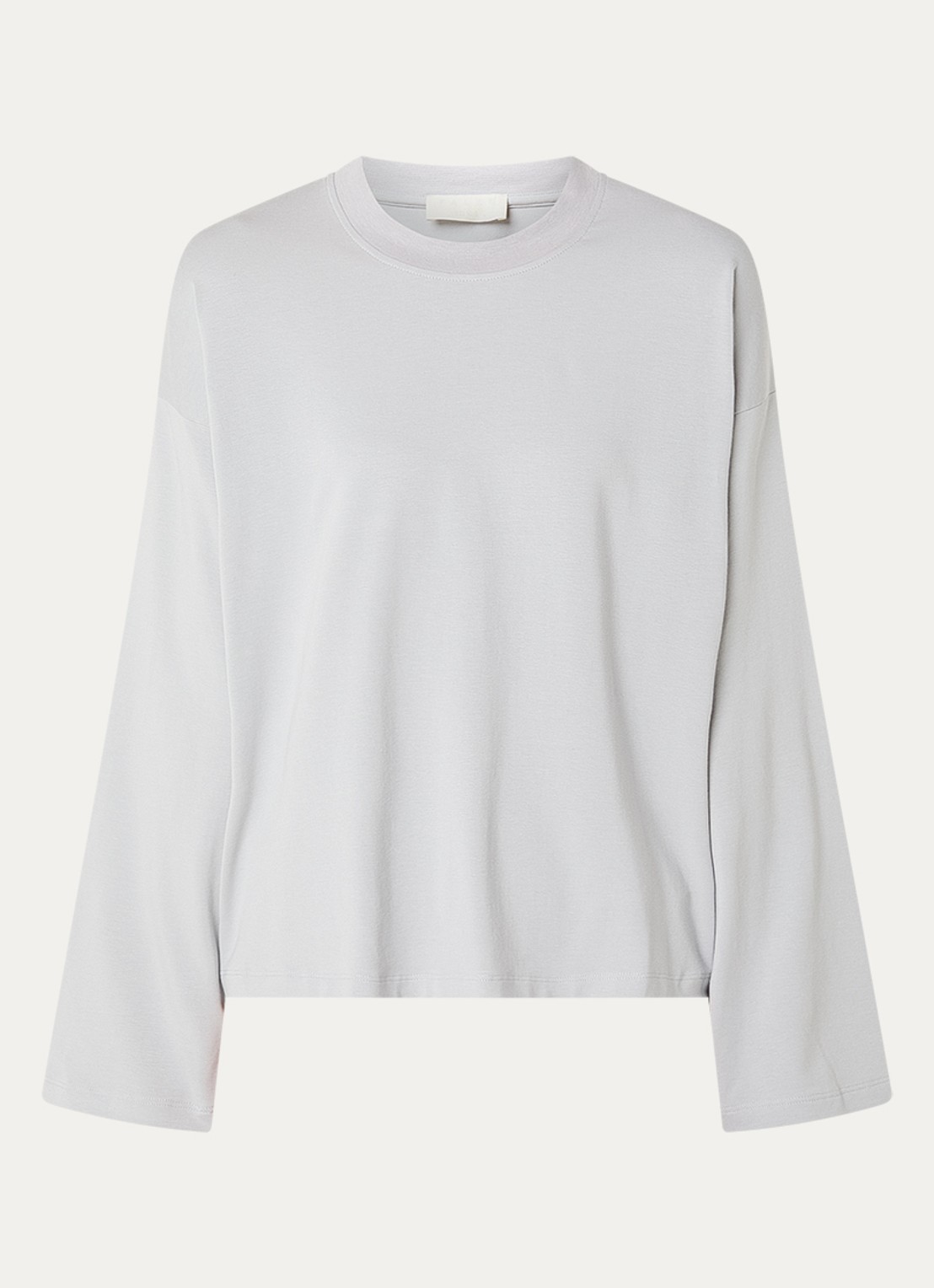 Falke Longsleeve met ronde hals - voorkant grijs