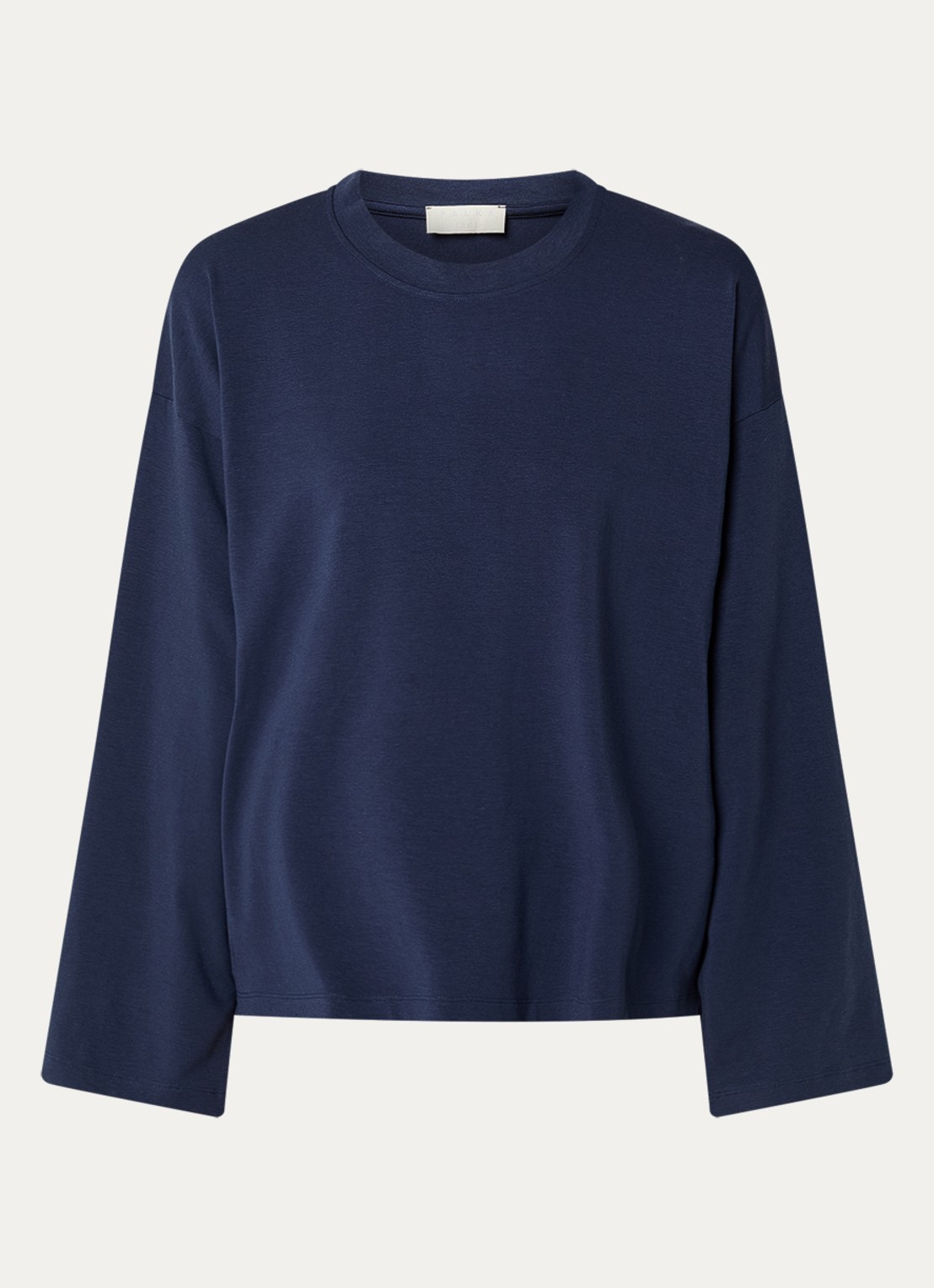 Falke Longsleeve met ronde hals - voorkant donkerblauw