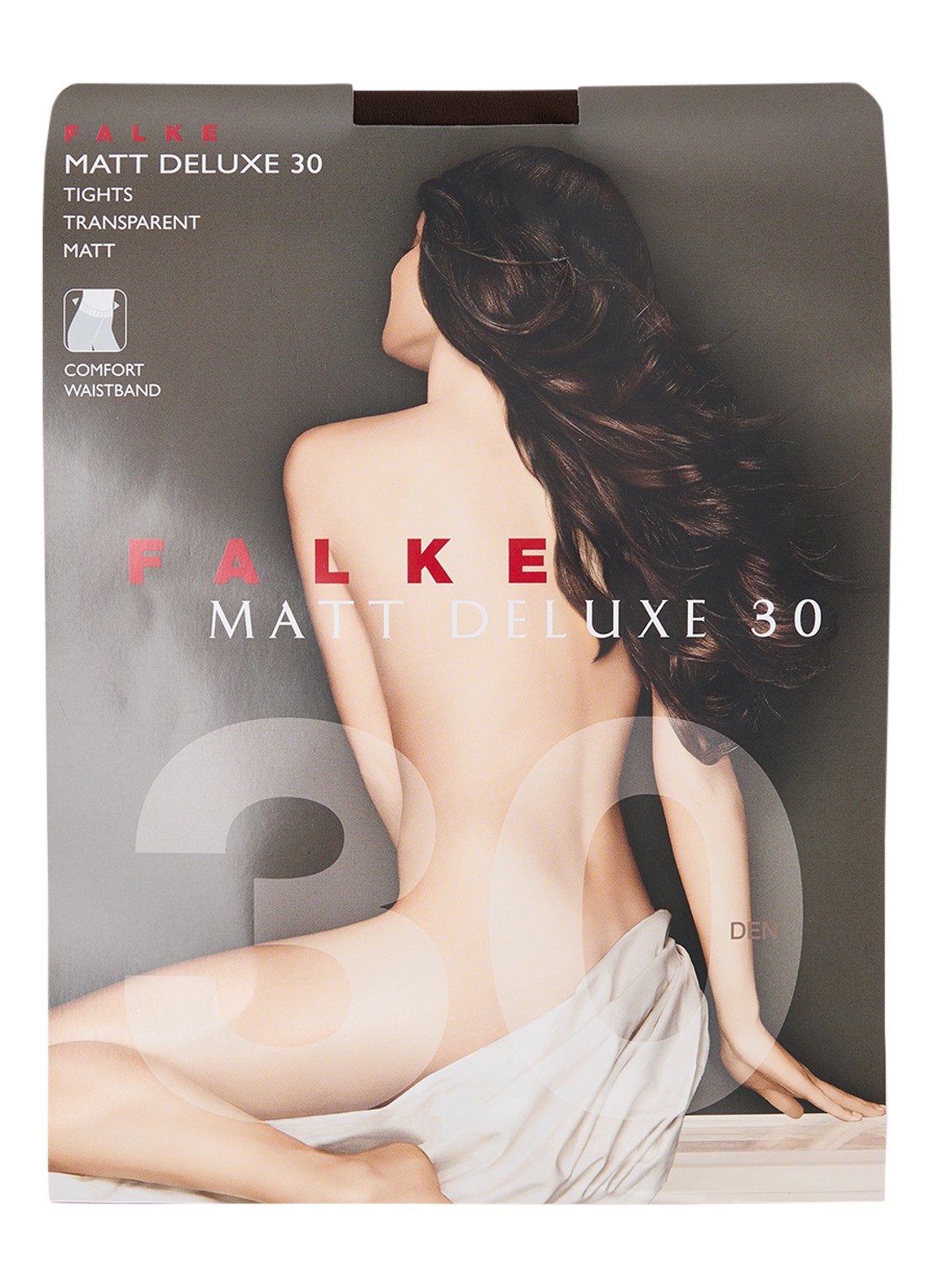 Falke Panty in 30 denier - voorkant bruin