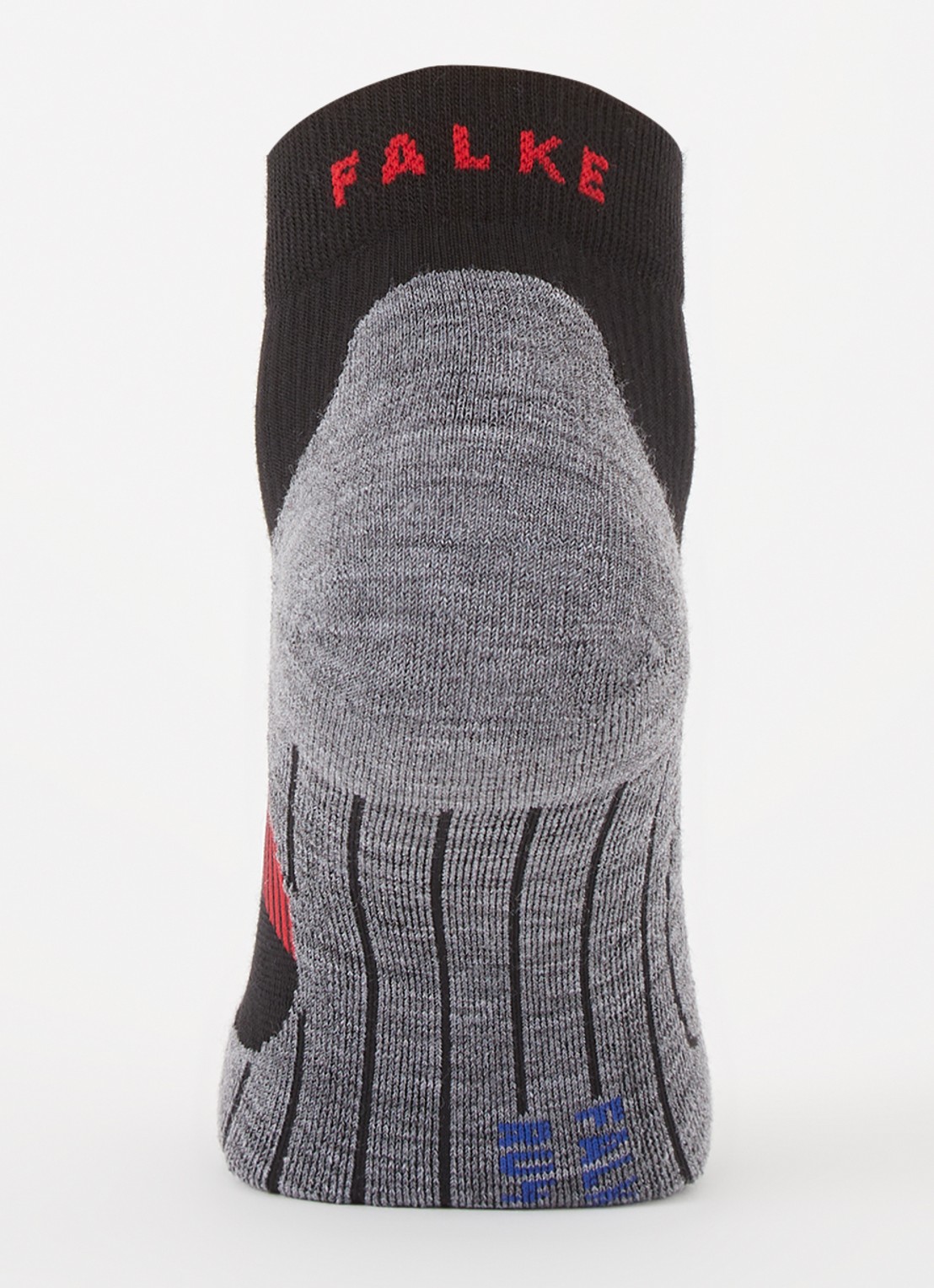 Falke RU4 Endurance Cool Short sokken met logo - voorkant 3 zwart
