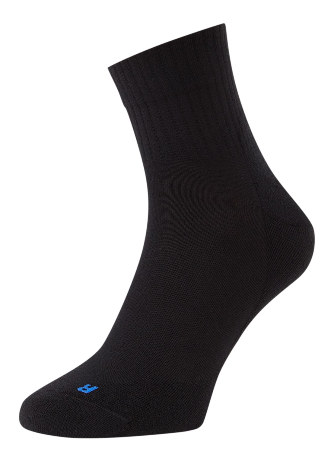 Falke Run Rib sportsokken met logo - detail zwart