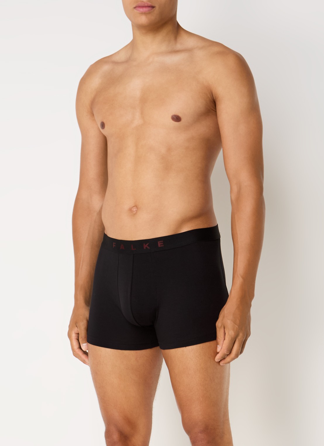 Falke Scarlet boxershorts met logoband in 2-pack - voorkant 3 aubergine