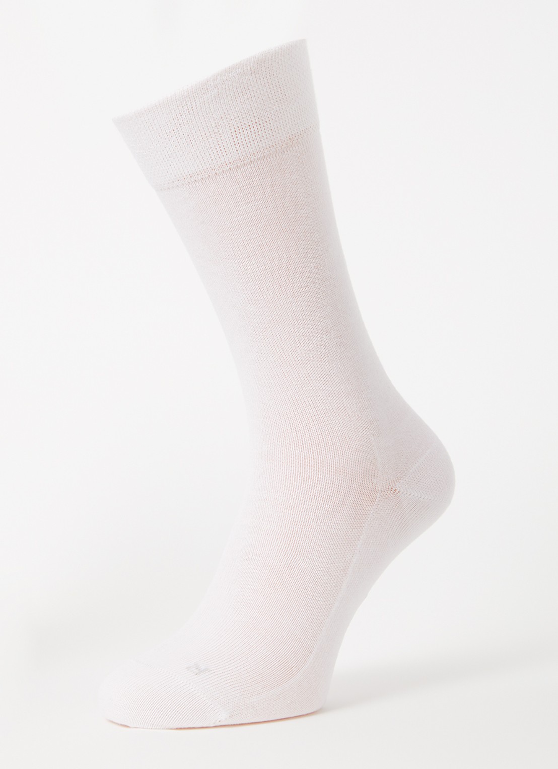 Falke Sensitive London sokken in katoenblend - detail wit