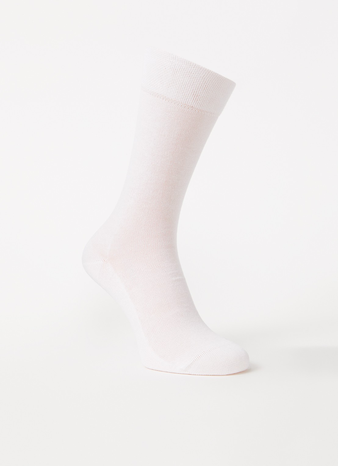 Falke Sensitive London sokken in katoenblend - voorkant 2 wit