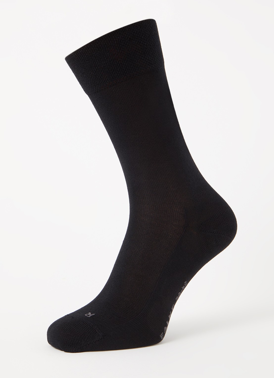 Falke Sensitive London sokken in katoenblend - detail 3 zwart