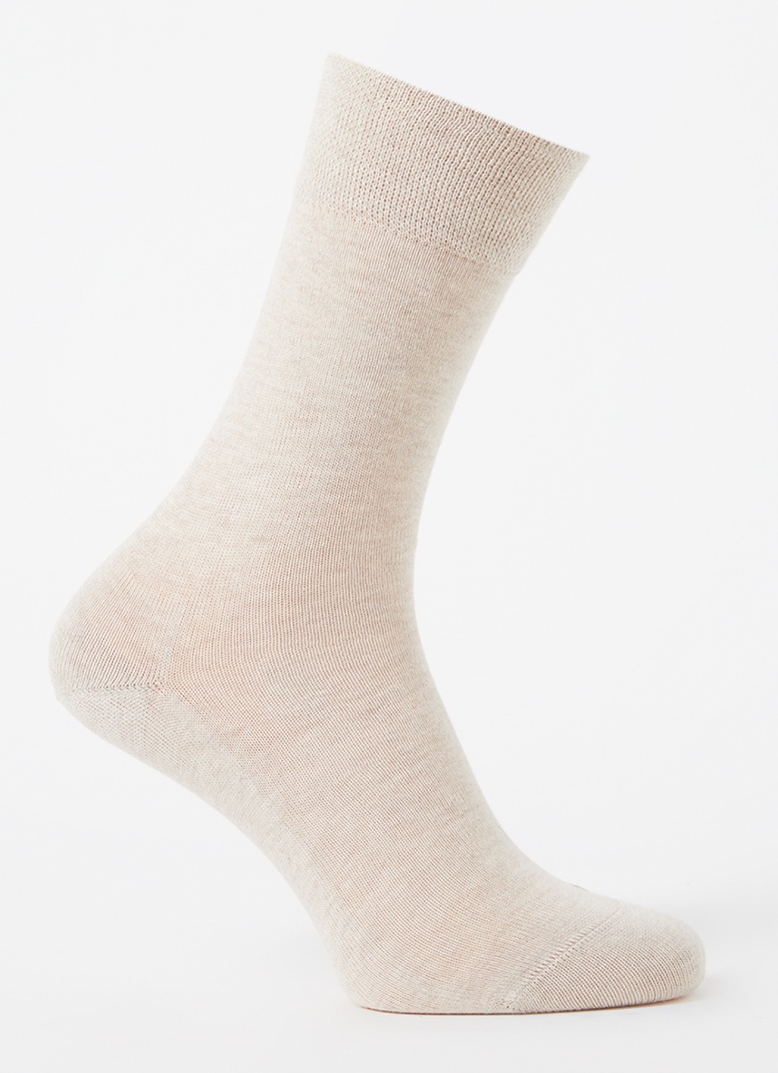 Falke Sensitive London sokken in katoenblend - voorkant 2 beige