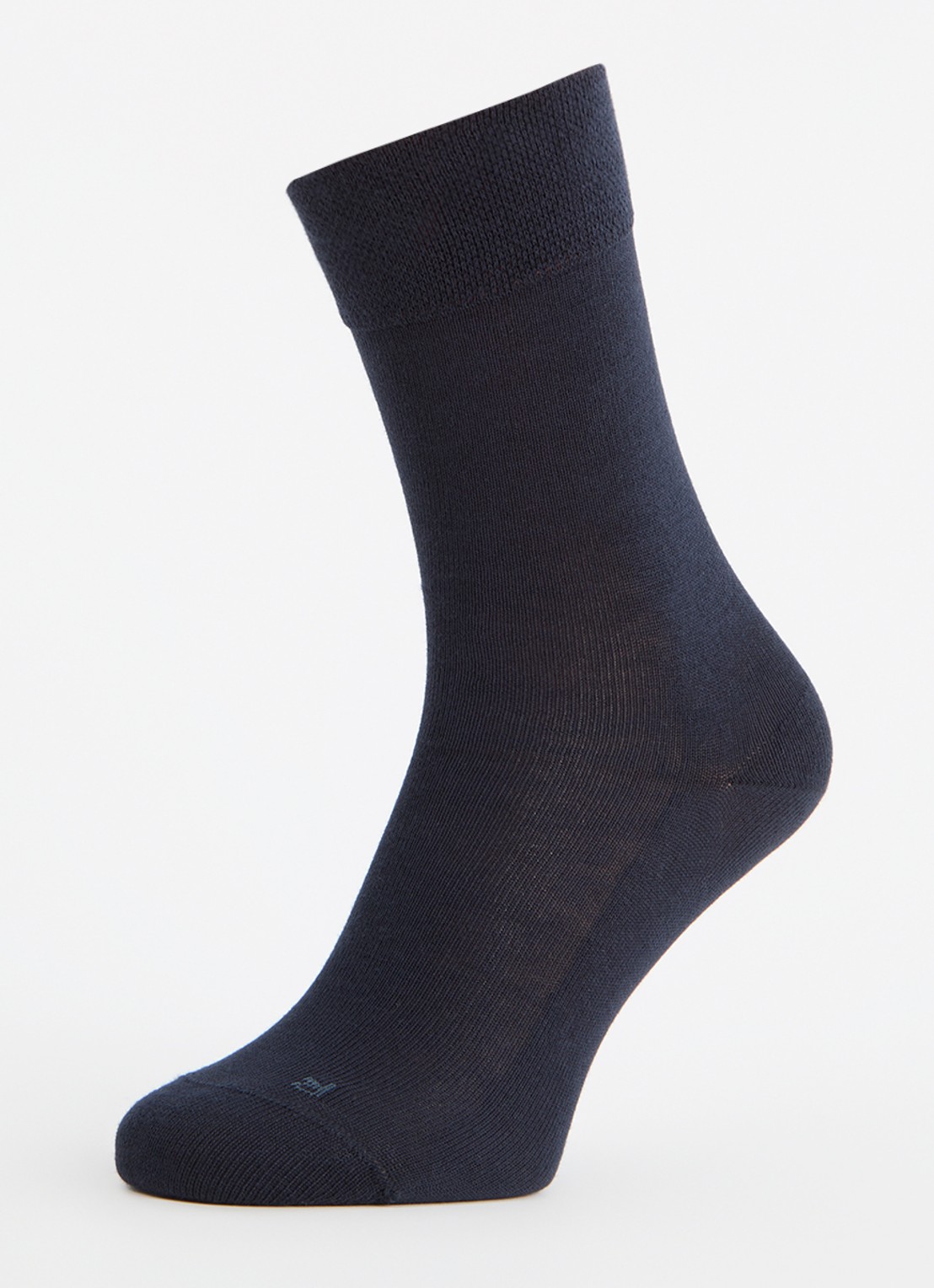Falke Sensitive London sokken in katoenblend - detail 3 donkerblauw