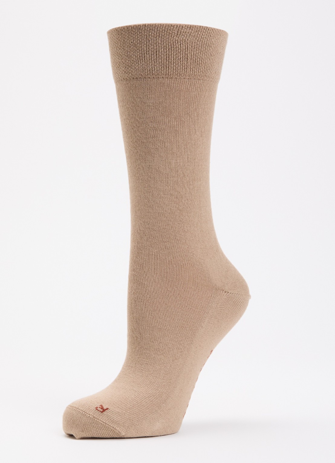 Falke Sensitive London sokken met logo - detail beige