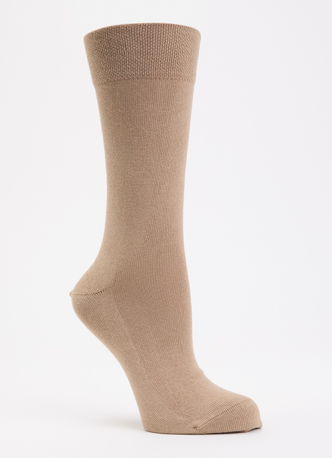 Falke Sensitive London sokken met logo - voorkant 2 beige