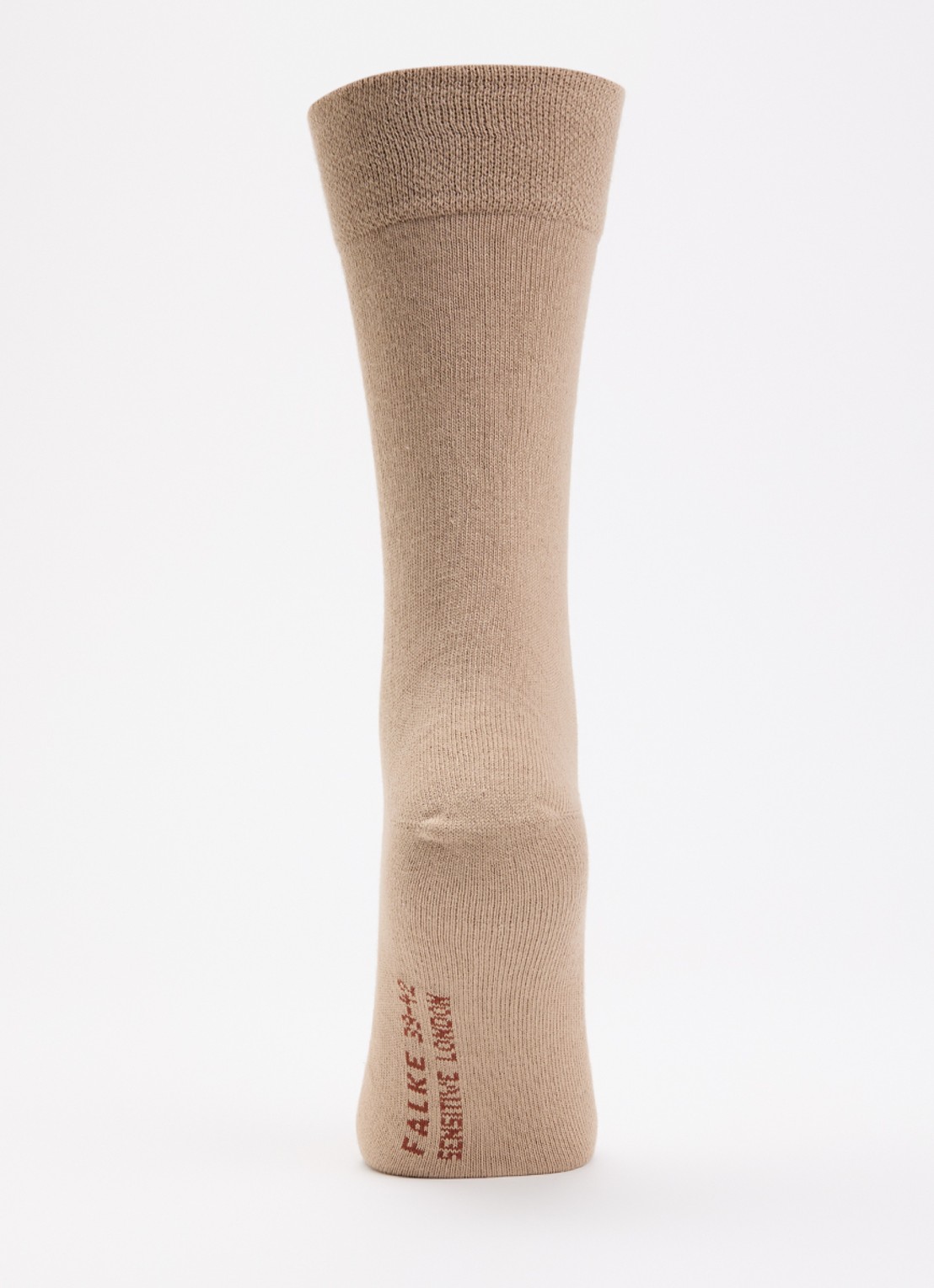 Falke Sensitive London sokken met logo - voorkant 3 beige