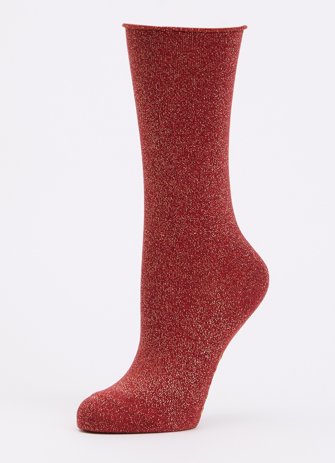 Falke Shiny sokken   - detail rood