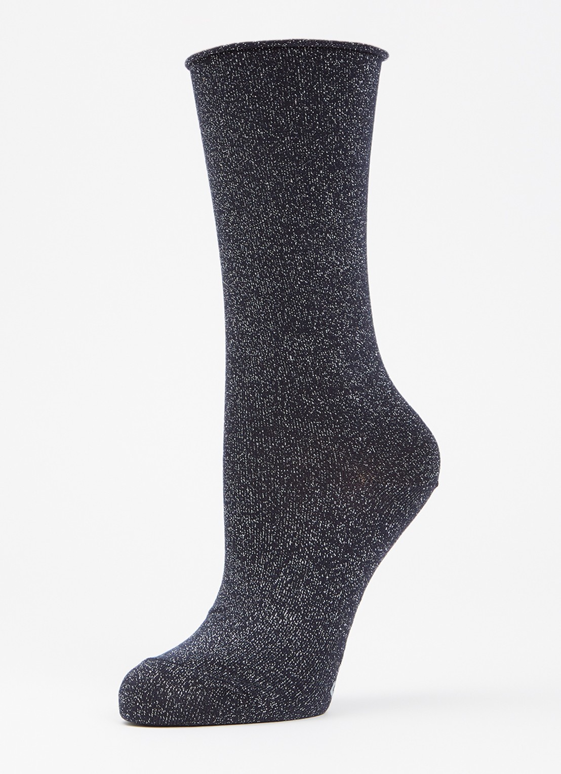 Falke Shiny sokken   - detail 3 donkerblauw