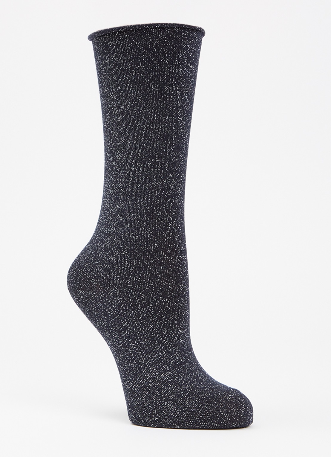 Falke Shiny sokken   - voorkant donkerblauw