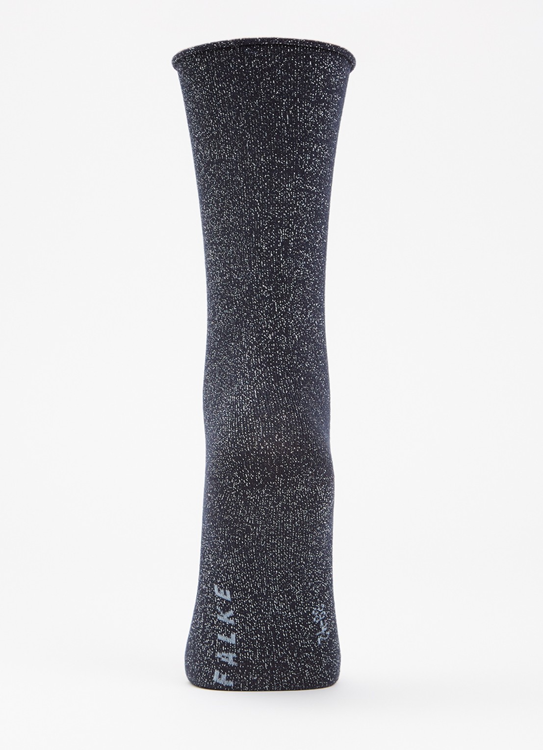 Falke Shiny sokken   - voorkant 2 donkerblauw