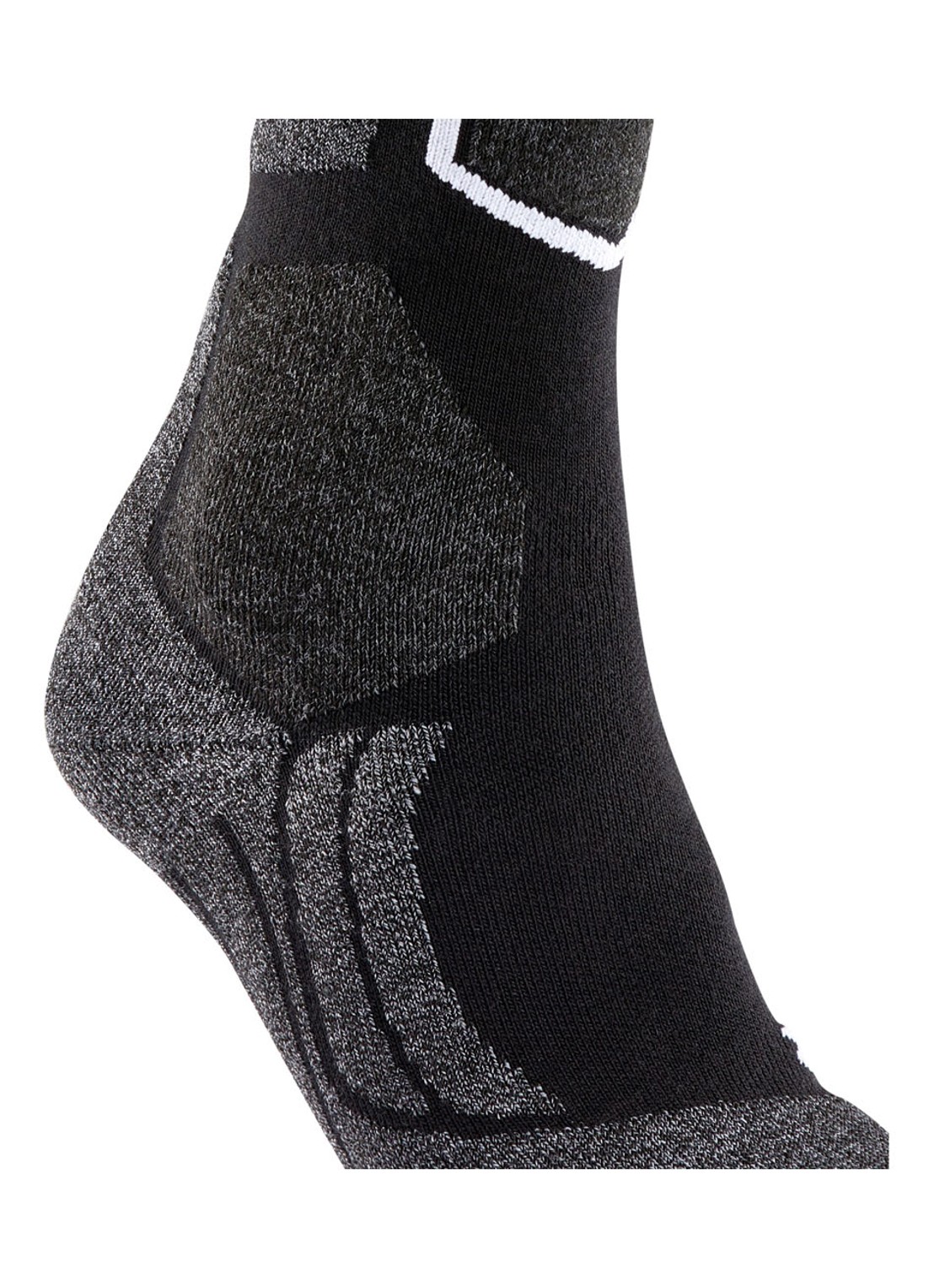 Falke SK2 skisokken in wolblend - detail 6 zwart